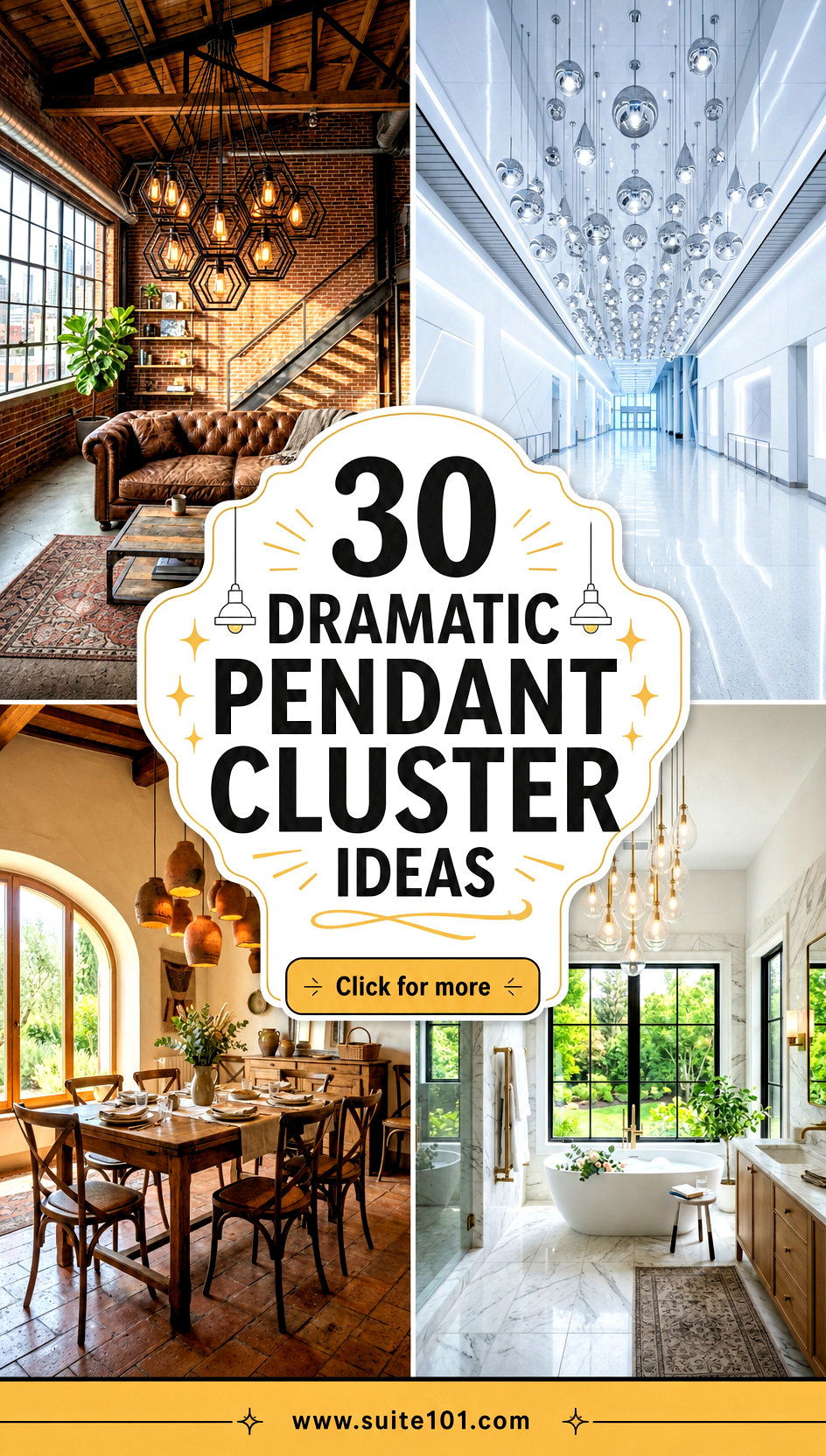 30 Dramatic Pendant Cluster Ideas That Look Incredible - 30 Dramatic Pendant Cluster Ideas That Look Incredible