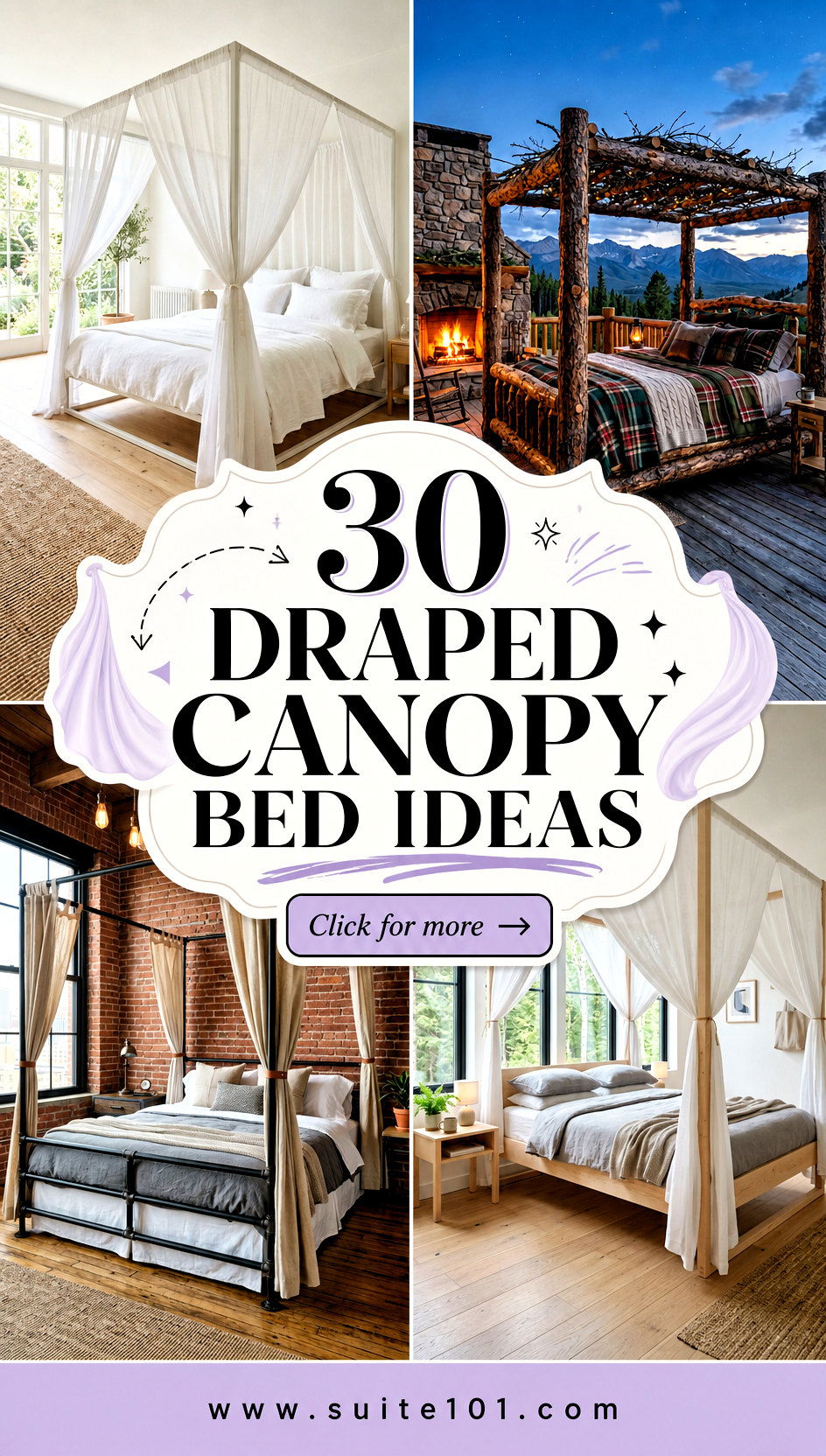 30 Draped Canopy Bed Ideas for Romantic Luxe Bedroom Vibes - 30 Draped Canopy Bed Ideas for Romantic, Luxe Bedroom Vibes