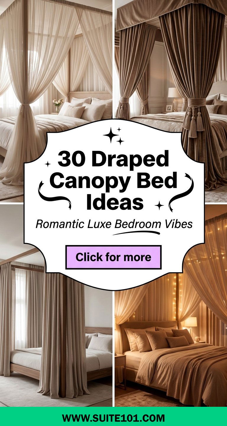 30 Draped Canopy Bed Ideas for Romantic Luxe Bedroom Vibes - 30 Draped Canopy Bed Ideas for Romantic, Luxe Bedroom Vibes