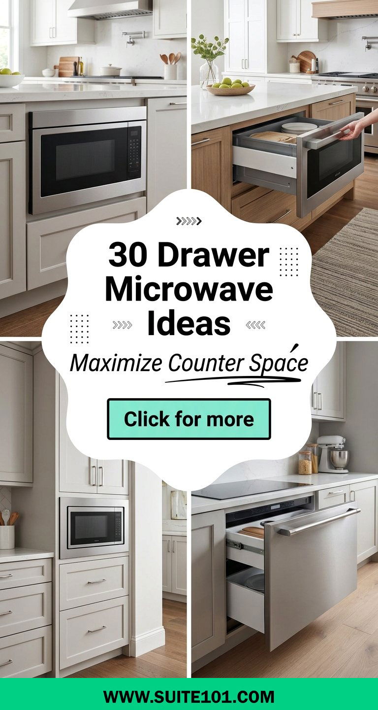 30 Drawer Microwave Ideas to Maximize Counter Space - 30 Drawer Microwave Ideas to Maximize Counter Space