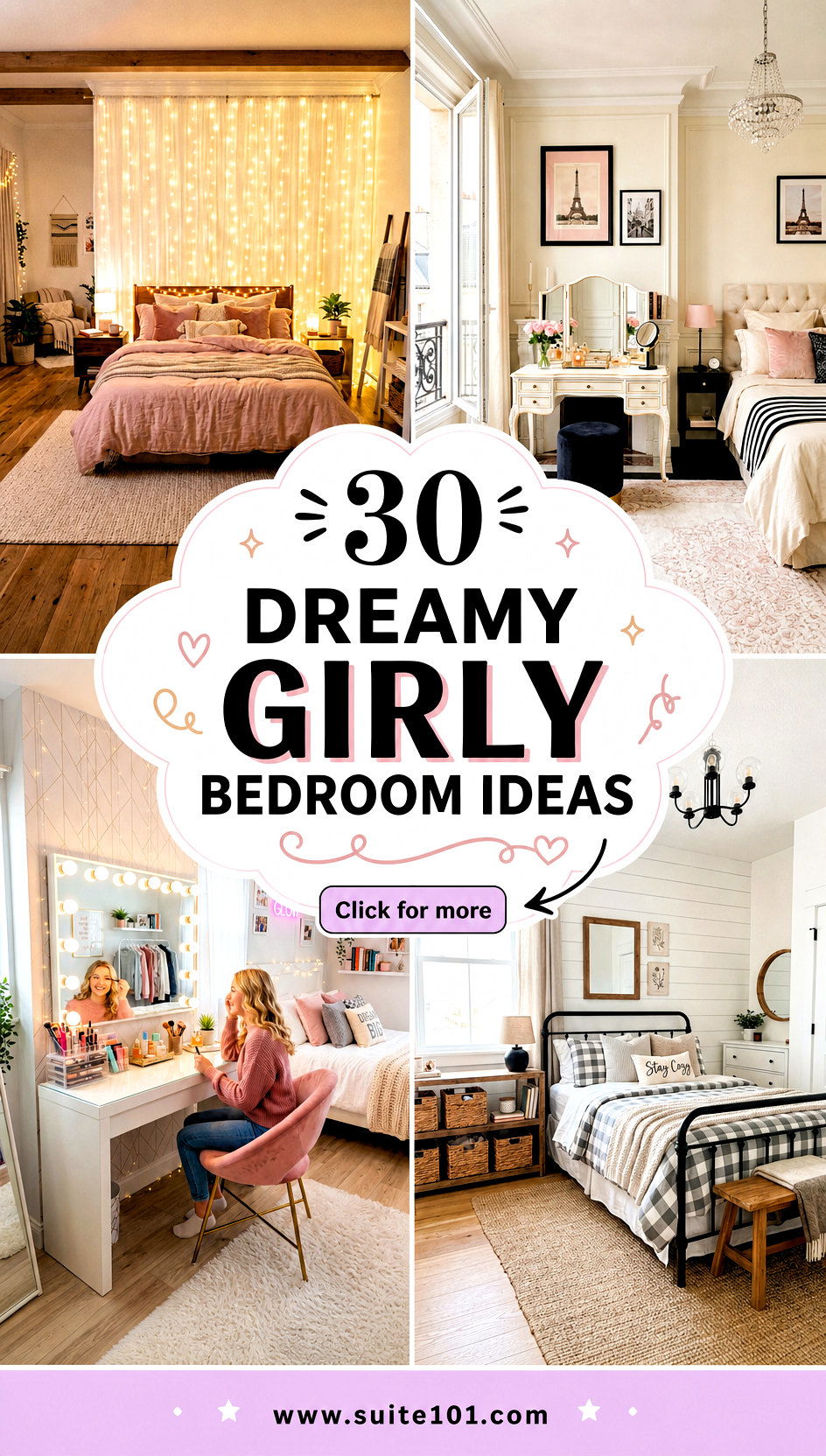 30 Dreamy Girly Bedroom Ideas for a Soft Magical Retreat - 30 Dreamy Girly Bedroom Ideas for a Soft, Magical Retreat