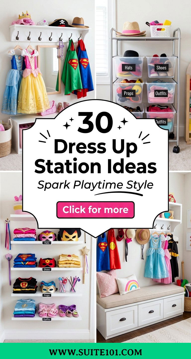 30 Dress Up Station Ideas to Spark Playtime Style - 30 Dress Up Station Ideas to Spark Playtime Style