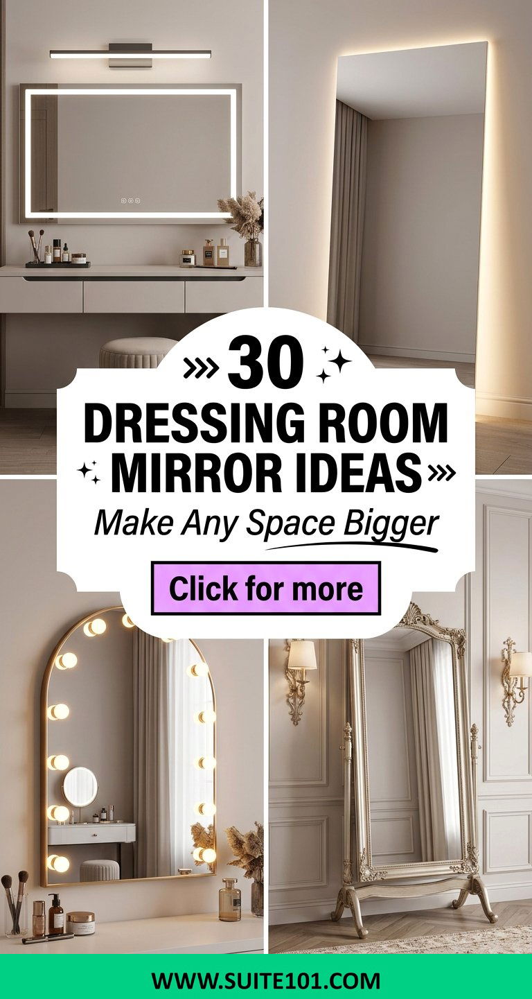 30 Dressing Room Mirror Ideas to Make Any Space Feel Bigger - 30 Dressing Room Mirror Ideas to Make Any Space Feel Bigger