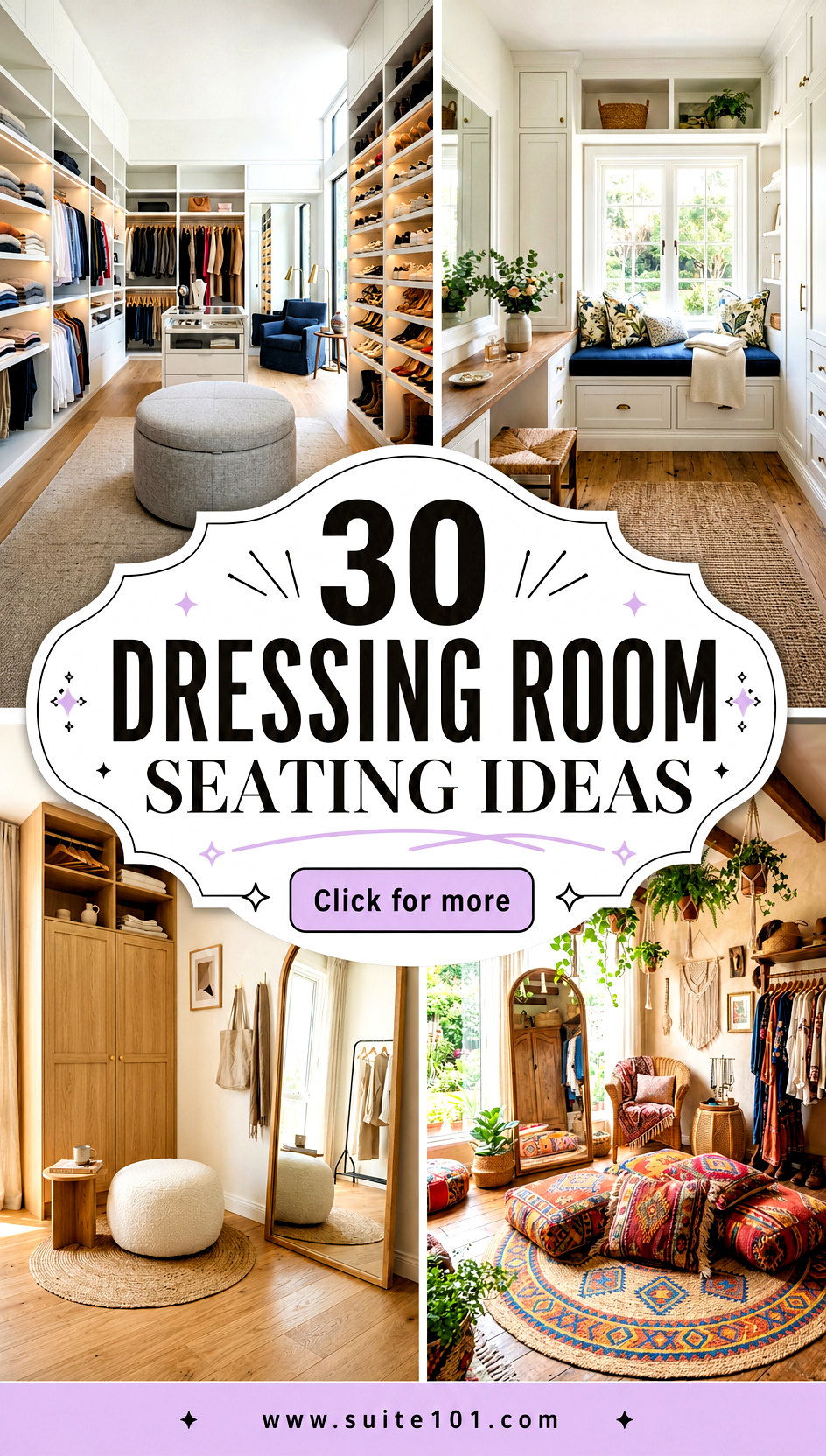 30 Dressing Room Seating Ideas for a Cozy Glam Closet Nook - 30 Dressing Room Seating Ideas for a Cozy Glam Closet Nook