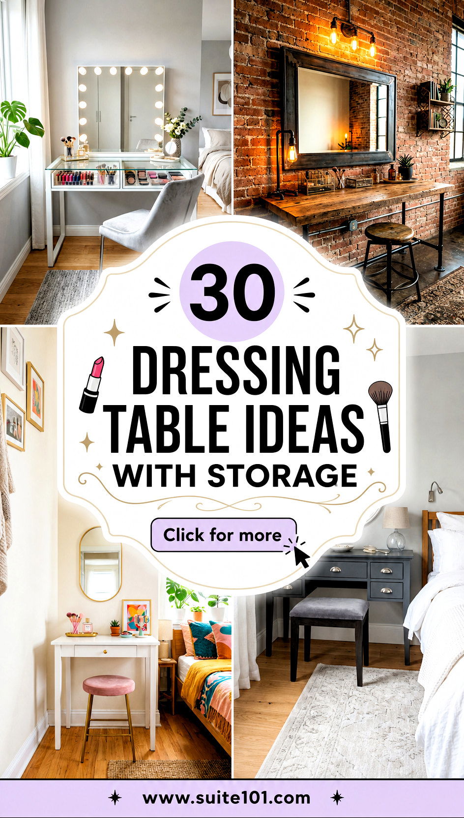 30 Dressing Table Ideas With Storage for Flawless Mornings - 30 Dressing Table Ideas With Storage for Flawless Mornings