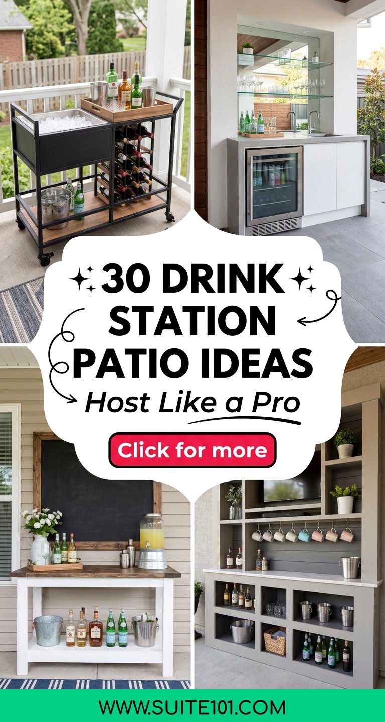 30 Drink Station Patio Ideas for Entertaining Like a Pro - 30 Drink Station Patio Ideas for Entertaining Like a Pro