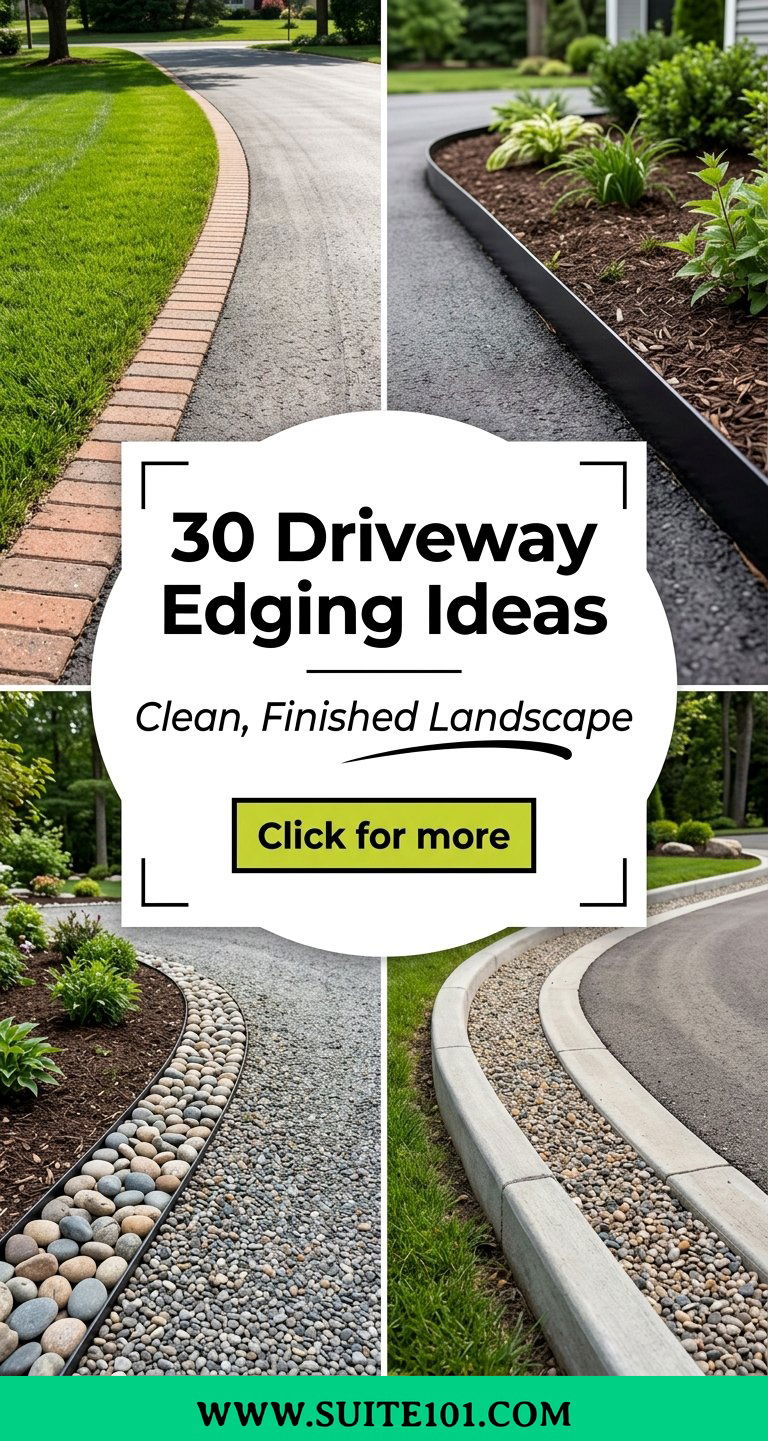 30 Driveway Edging Ideas for a Clean Finished Landscape - 30 Driveway Edging Ideas for a Clean, Finished Landscape