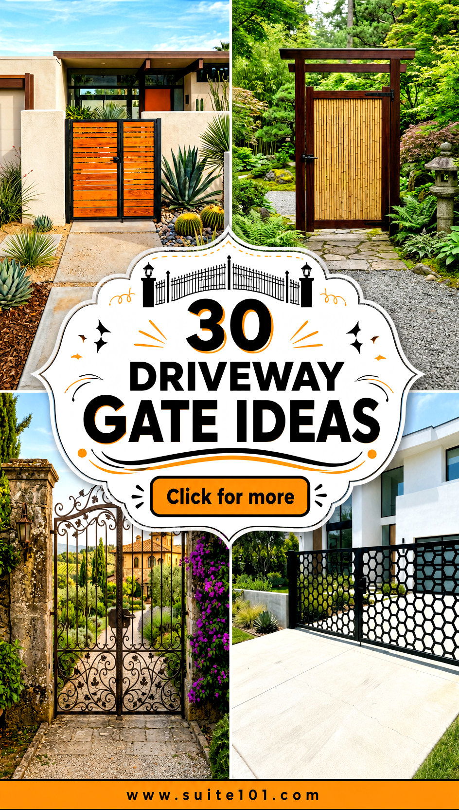 30 Driveway Gate Ideas to Upgrade Security and Style - 30 Driveway Gate Ideas to Upgrade Security and Style