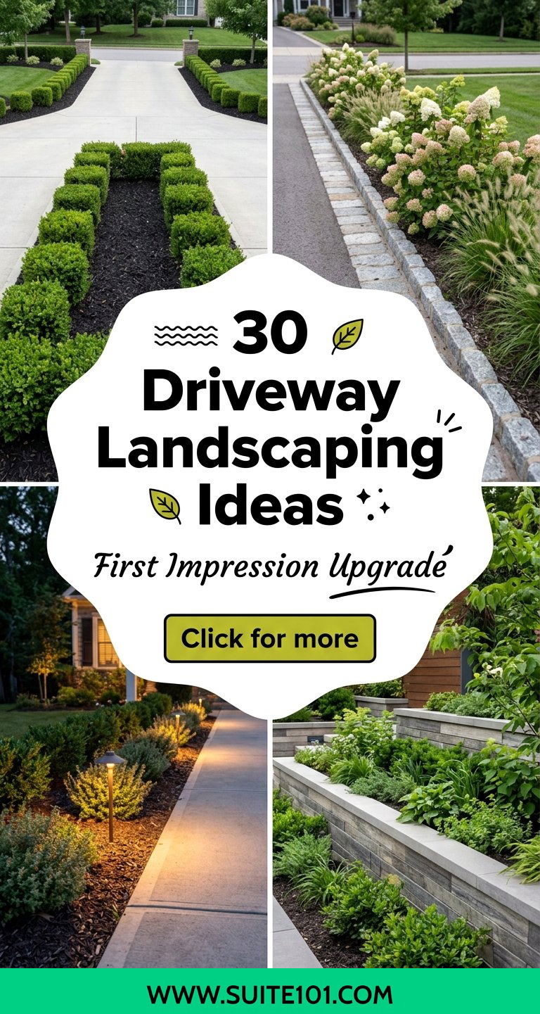 30 Driveway Landscaping Ideas for a Beautiful First Impression - 30 Driveway Landscaping Ideas for a Beautiful First Impression