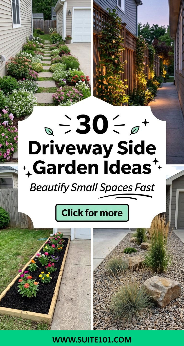 30 Driveway Side Garden Ideas to Beautify Small Spaces Fast - 30 Driveway Side Garden Ideas to Beautify Small Spaces Fast