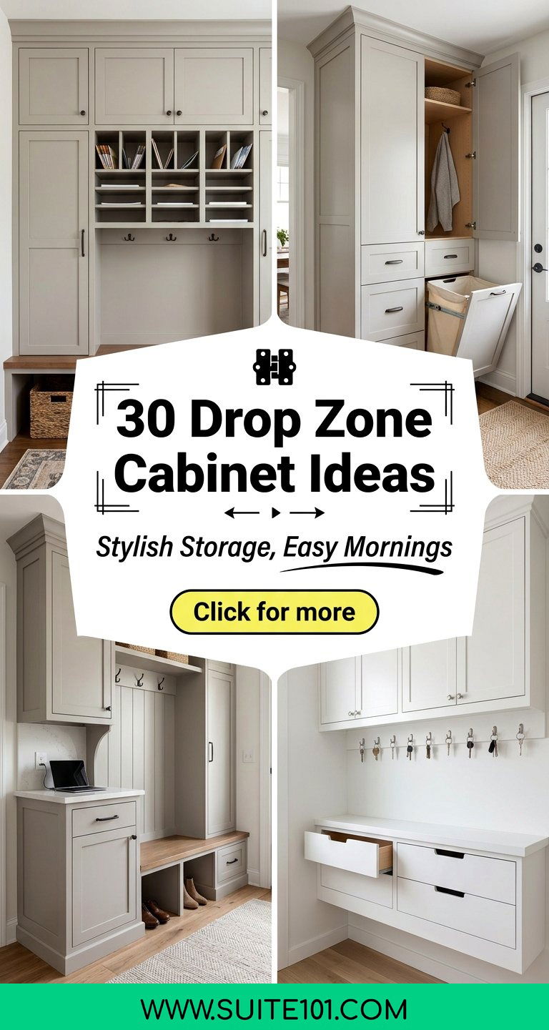 30 Drop Zone Cabinet Ideas for Stylish Storage and Easy Mornings - 30 Drop Zone Cabinet Ideas for Stylish Storage and Easy Mornings