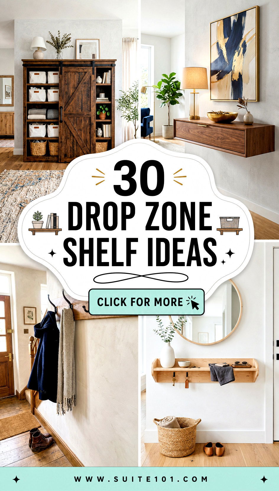 30 Drop Zone Shelf Ideas to Stay Organized From Day One - 30 Drop Zone Shelf Ideas to Stay Organized From Day One