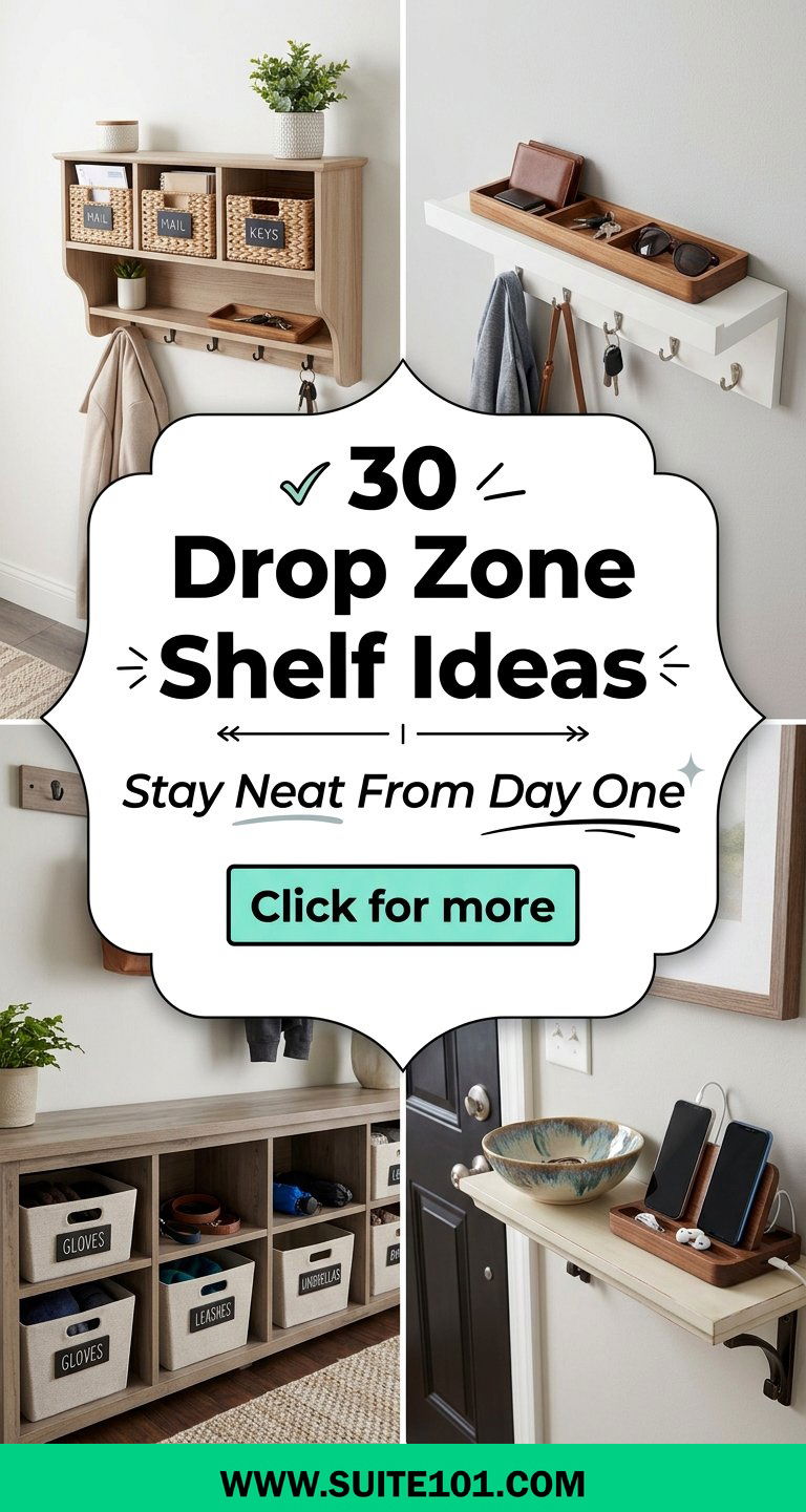 30 Drop Zone Shelf Ideas to Stay Organized From Day One - 30 Drop Zone Shelf Ideas to Stay Organized From Day One