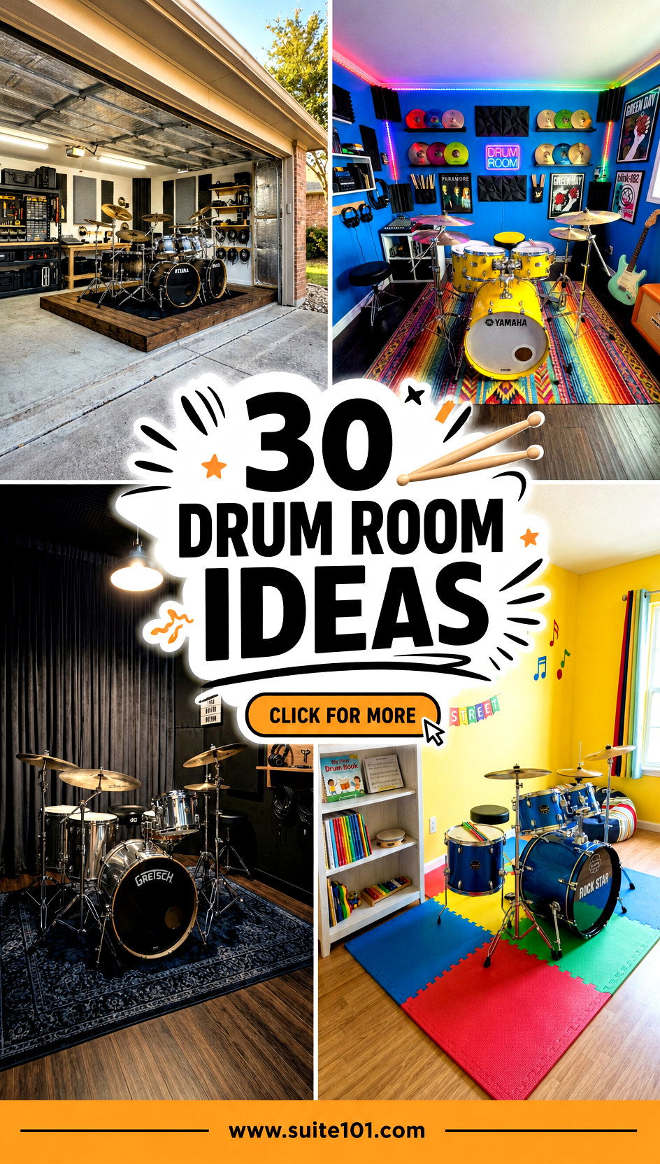30 Drum Room Ideas for a Soundproof Music Space at Home - 30 Drum Room Ideas for a Soundproof Music Space at Home