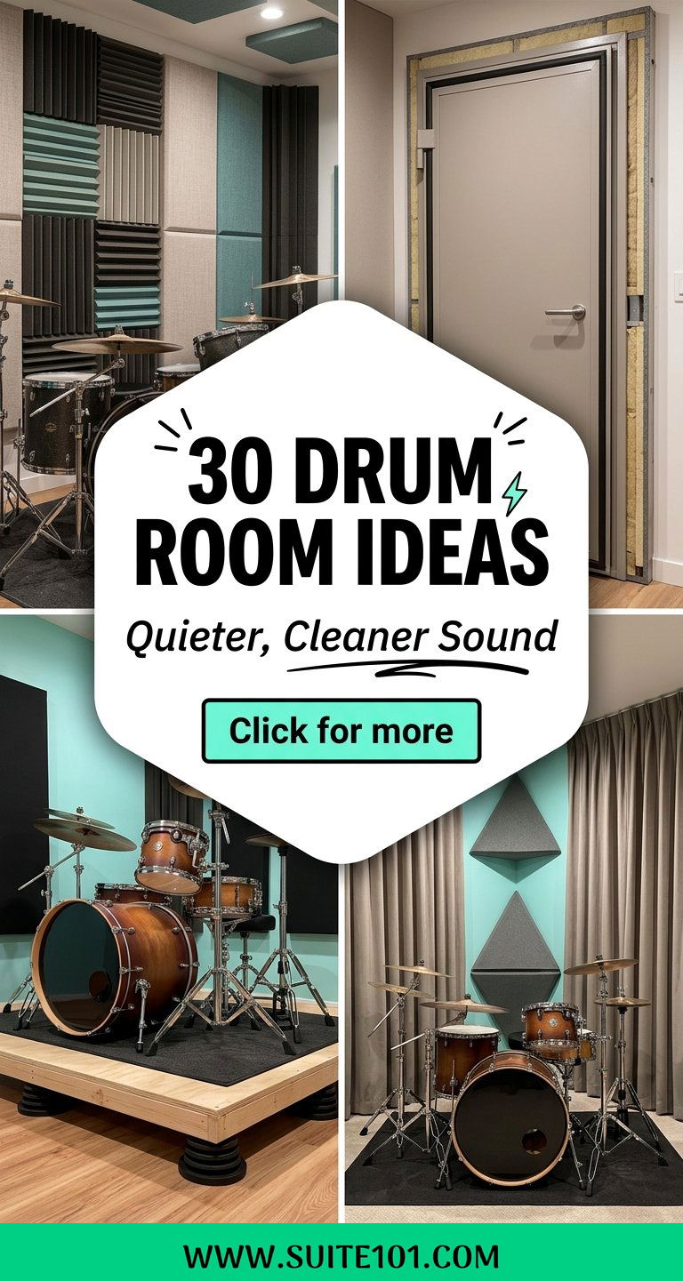 30 Drum Room Ideas for a Soundproof Music Space at Home - 30 Drum Room Ideas for a Soundproof Music Space at Home