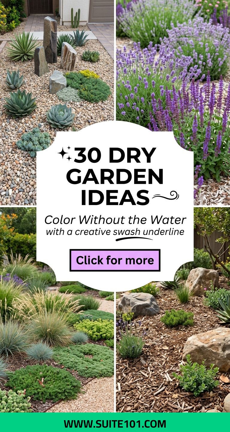 30 Dry Garden Ideas for Waterwise Color All Year Round - 30 Dry Garden Ideas for Waterwise Color All Year Round