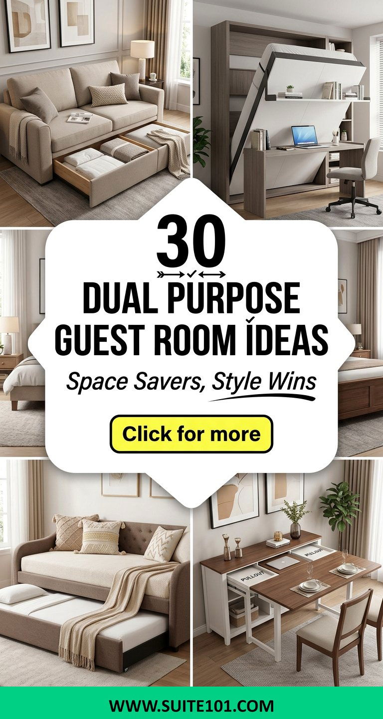 30 Dual Purpose Guest Room Ideas That Save Space and Impress - 30 Dual Purpose Guest Room Ideas That Save Space and Impress