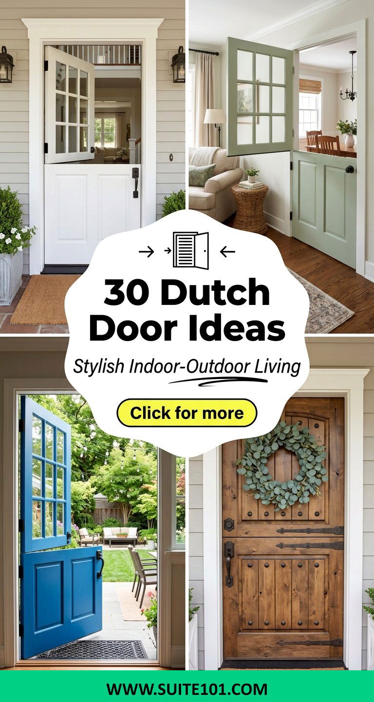 30 Dutch Door Ideas for Stylish Indoor-Outdoor Living Anytime - 30 Dutch Door Ideas for Stylish Indoor-Outdoor Living Anytime