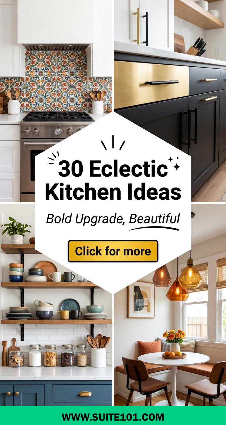 30 Eclectic Kitchen Ideas for a Bold Beautiful Upgrade - 30 Eclectic Kitchen Ideas for a Bold, Beautiful Upgrade