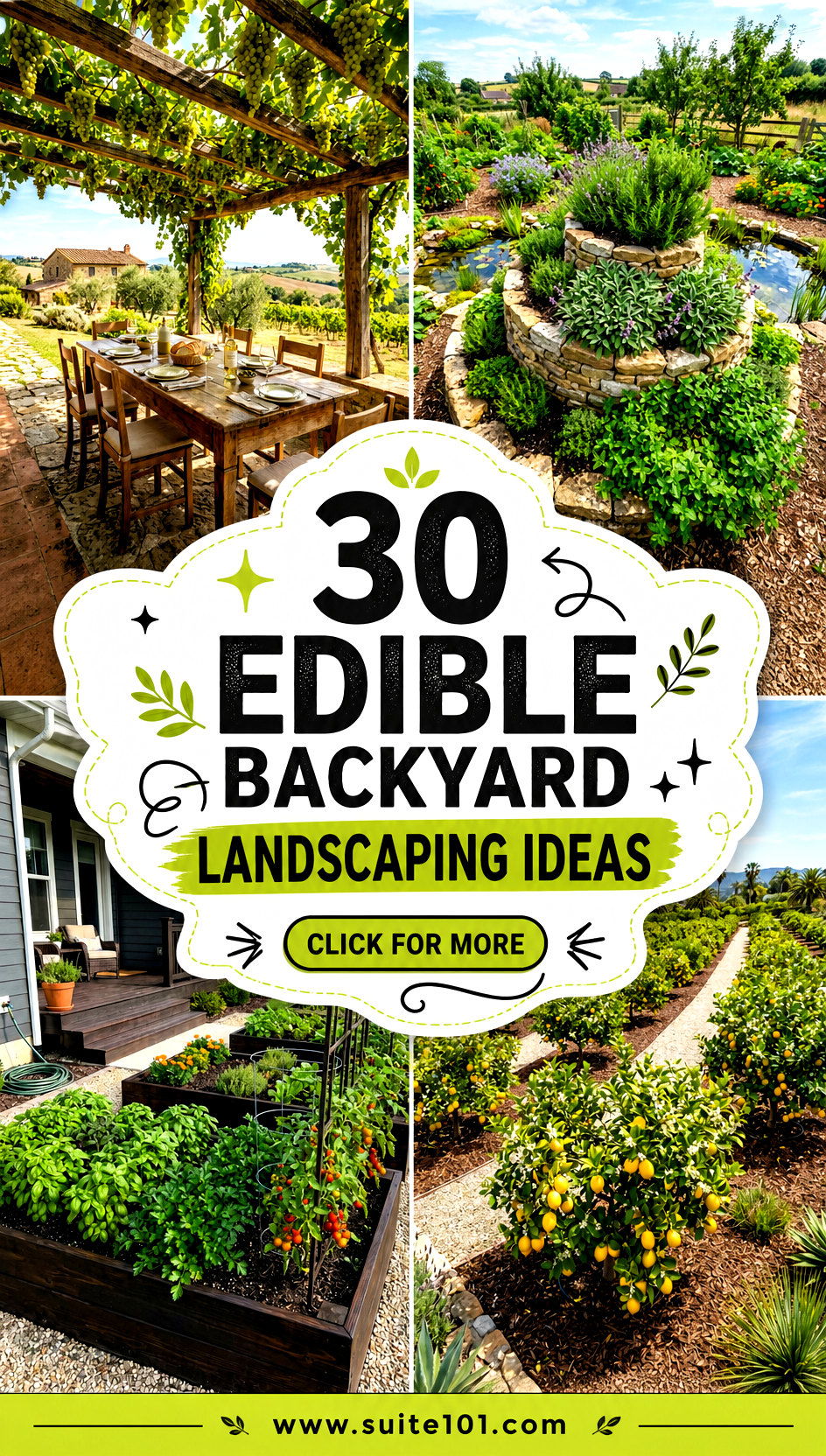 30 Edible Backyard Landscaping Ideas for Fresh Herbs and Harvests - 30 Edible Backyard Landscaping Ideas for Fresh Herbs and Harvests