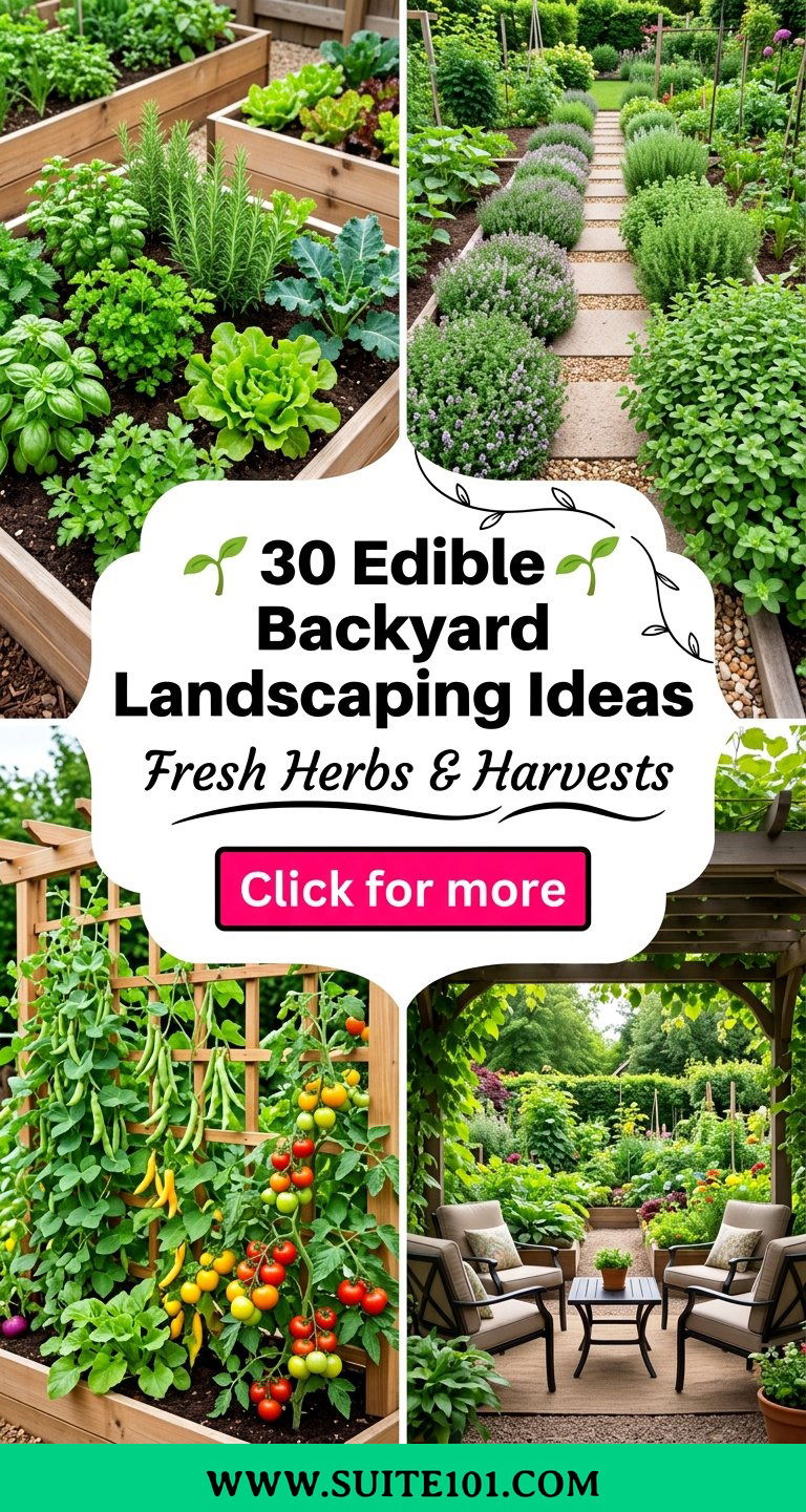 30 Edible Backyard Landscaping Ideas for Fresh Herbs and Harvests - 30 Edible Backyard Landscaping Ideas for Fresh Herbs and Harvests