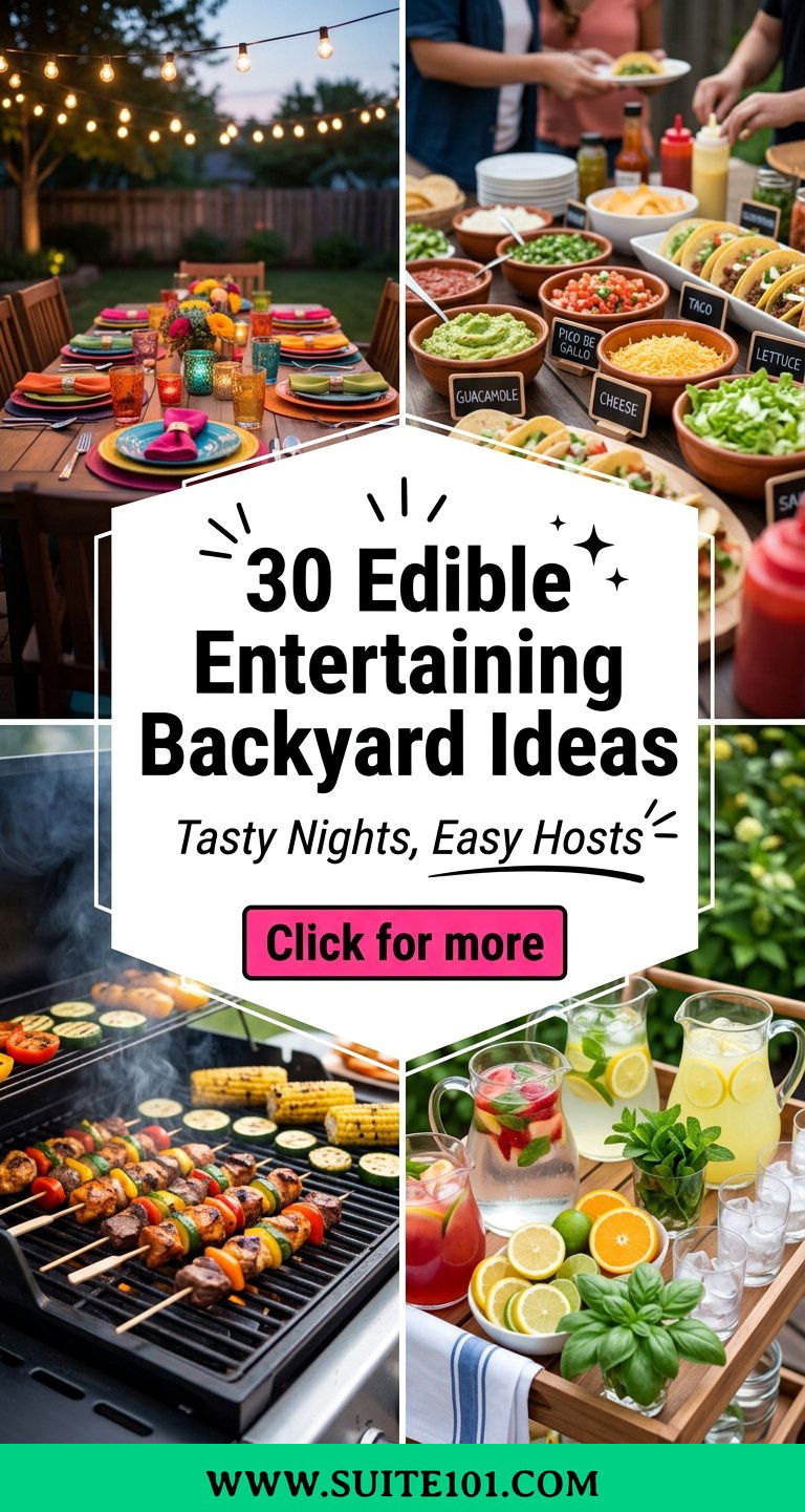 30 Edible Entertaining Backyard Ideas for Tasty Outdoor Nights - 30 Edible Entertaining Backyard Ideas for Tasty Outdoor Nights