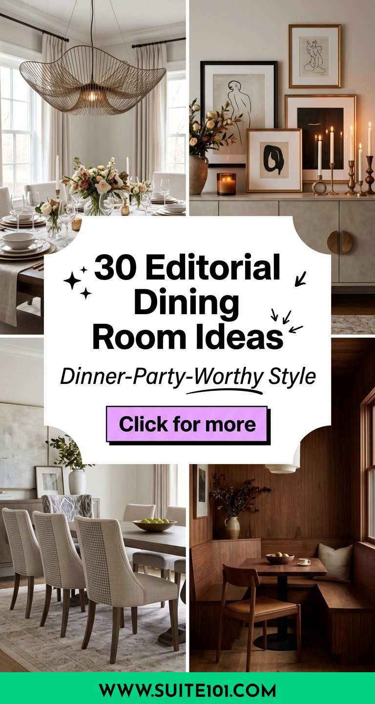 30 Editorial Dining Room Ideas for Dinner-Party-Worthy Style - 30 Editorial Dining Room Ideas for Dinner-Party-Worthy Style
