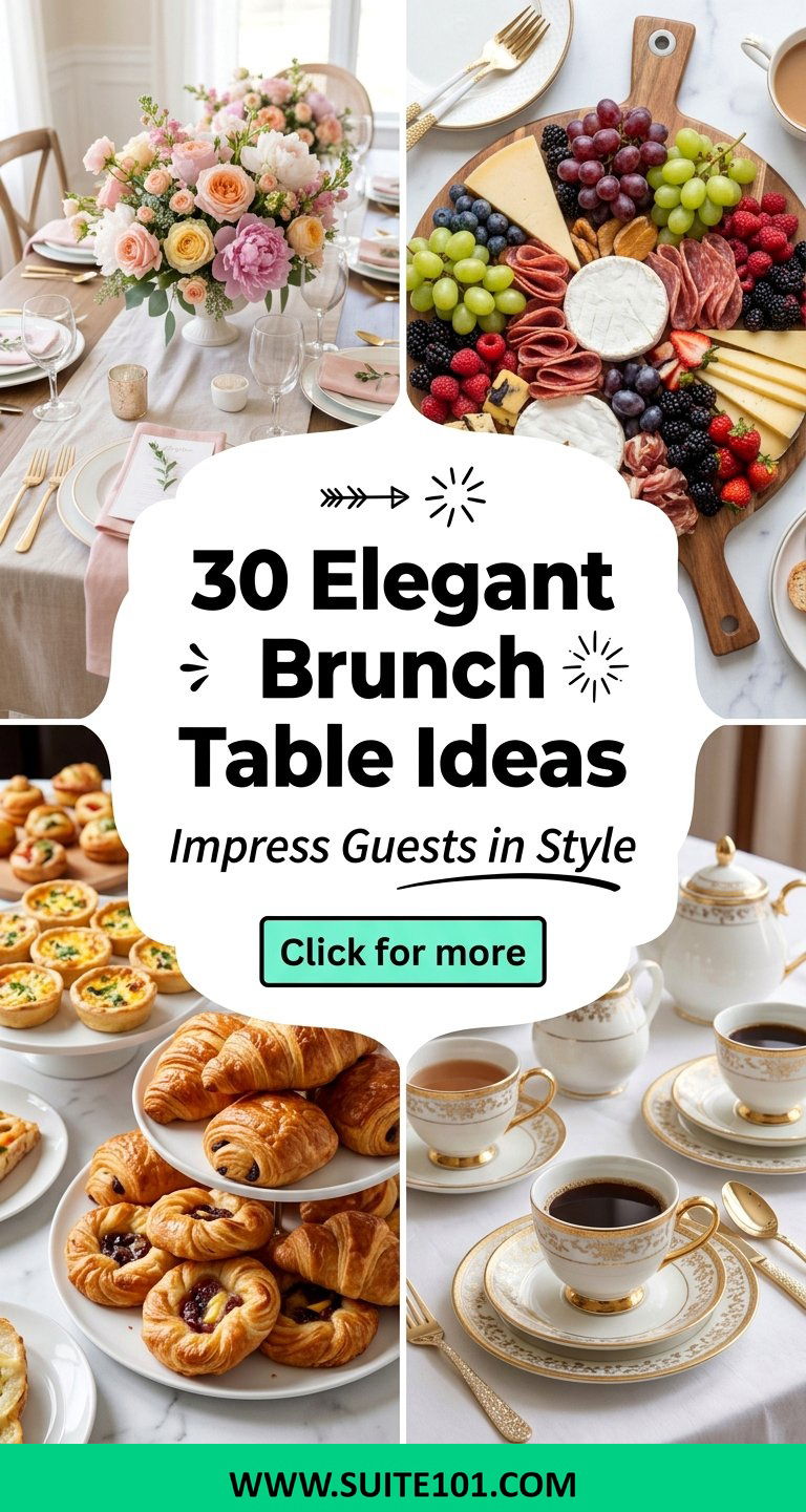 30 Elegant Brunch Table Ideas to Impress Guests in Style - 30 Elegant Brunch Table Ideas to Impress Guests in Style