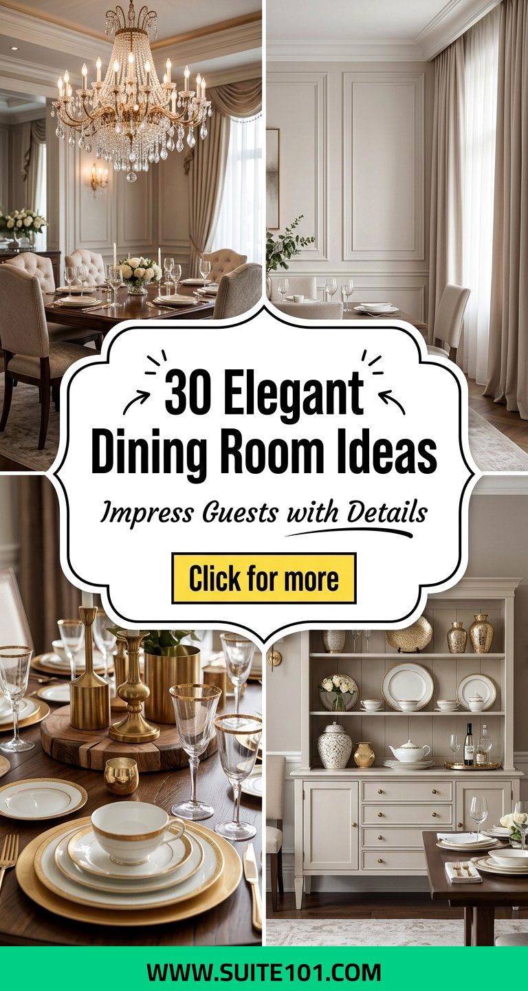 30 Elegant Dining Room Ideas Impress Guests with Details - 30 Elegant Dining Room Ideas: Impress Guests with Details