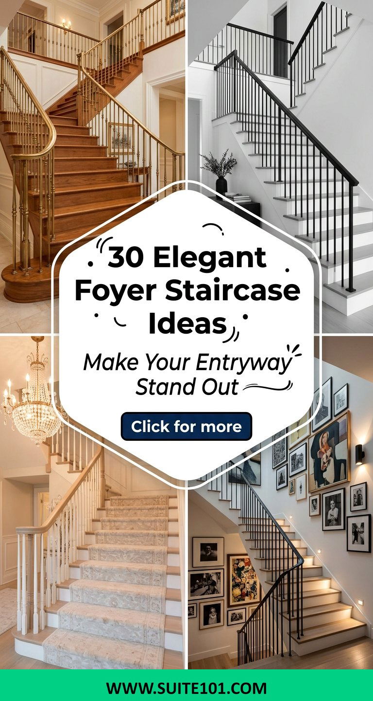 30 Elegant Foyer Staircase Ideas Make Your Entryway Stand Out - 30 Elegant Foyer Staircase Ideas: Make Your Entryway Stand Out