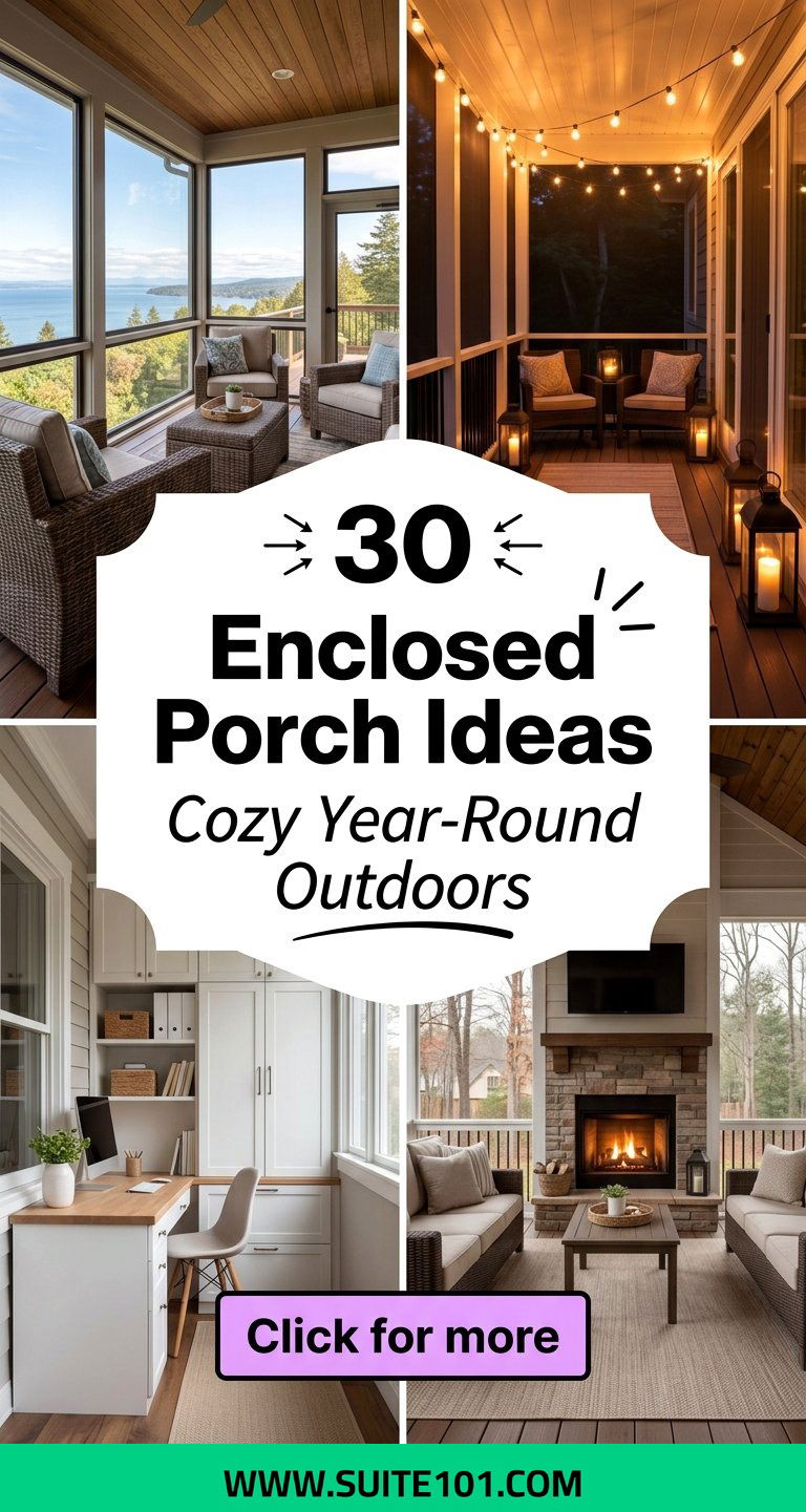 30 Enclosed Porch Ideas Cozy Outdoor Living to Enjoy Year-Round - 30 Enclosed Porch Ideas: Cozy Outdoor Living to Enjoy Year-Round