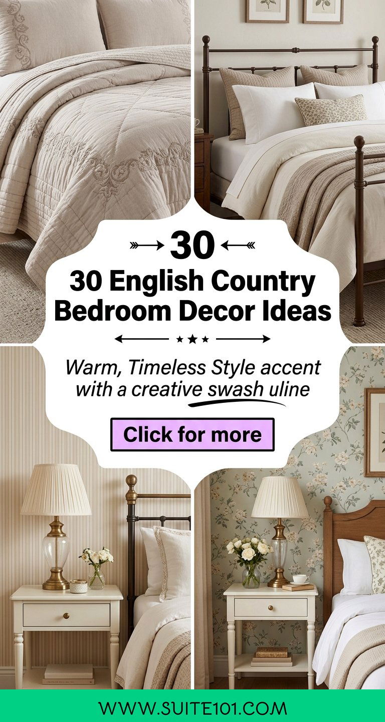30 English Country Bedroom Decor Ideas for Warm Timeless Style - 30 English Country Bedroom Decor Ideas for Warm, Timeless Style