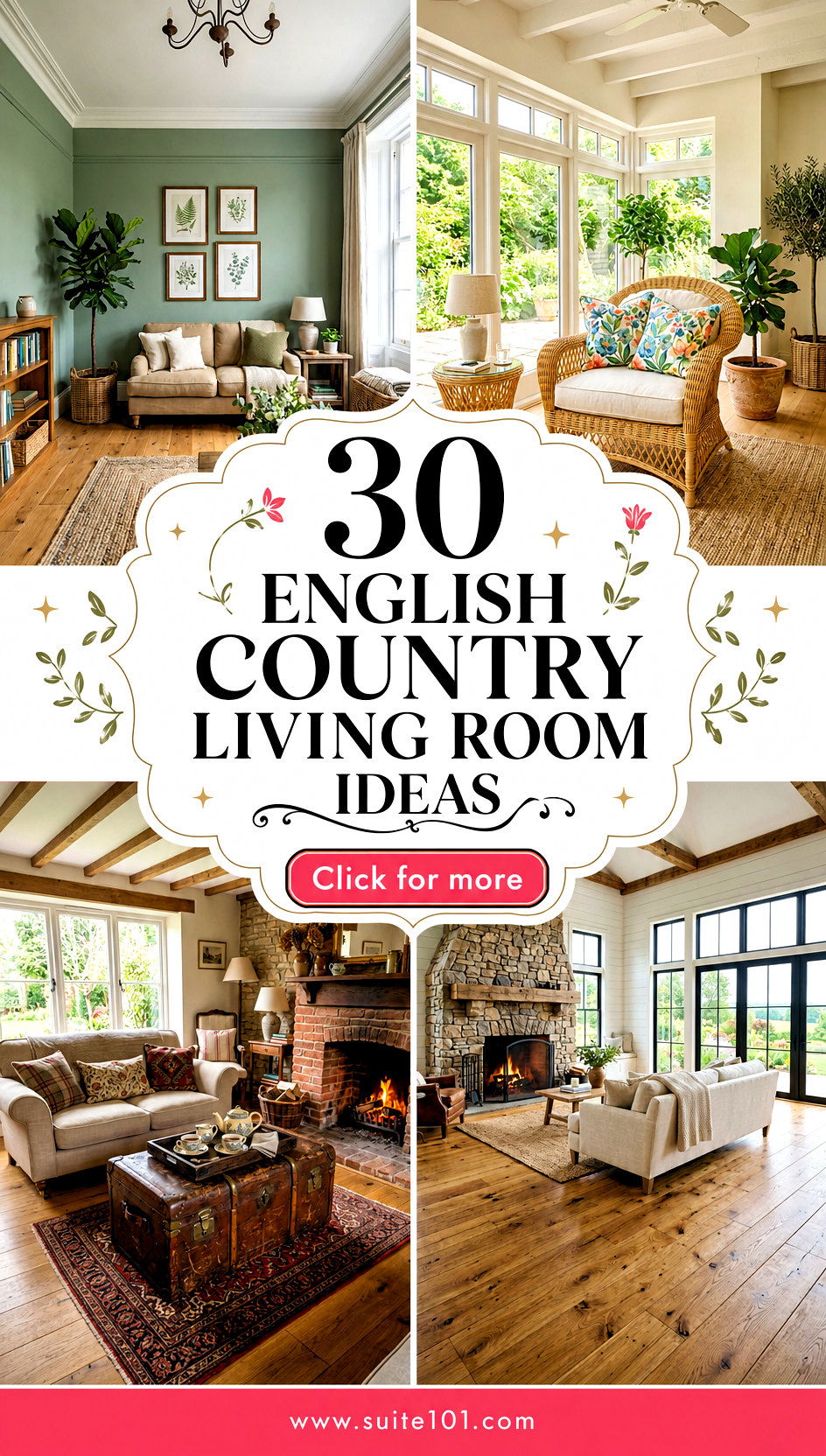 30 English Country Living Room Ideas for Warm Romantic Style - 30 English Country Living Room Ideas for Warm, Romantic Style