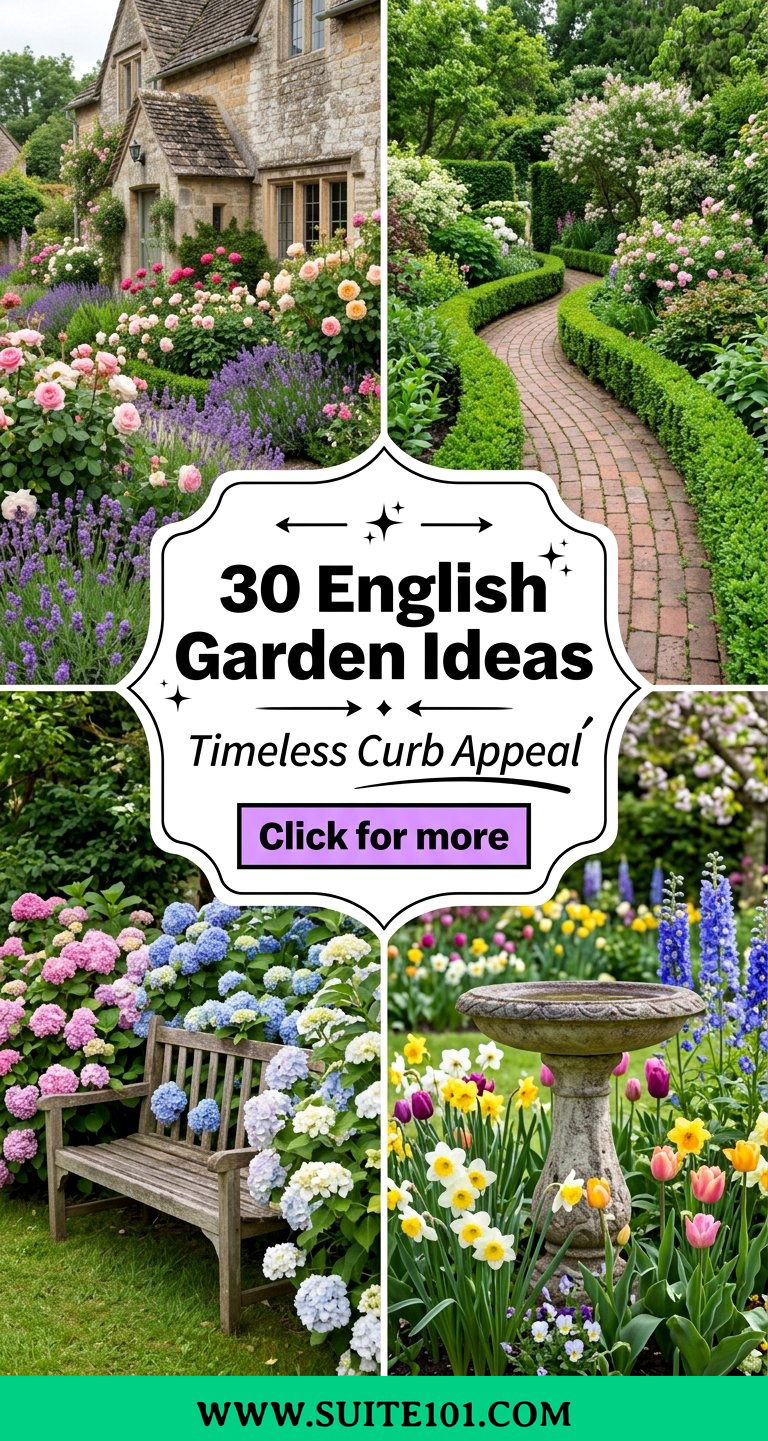 30 English Garden Ideas Timeless Curb Appeal for a Blooming Yard - 30 English Garden Ideas: Timeless Curb Appeal for a Blooming Yard