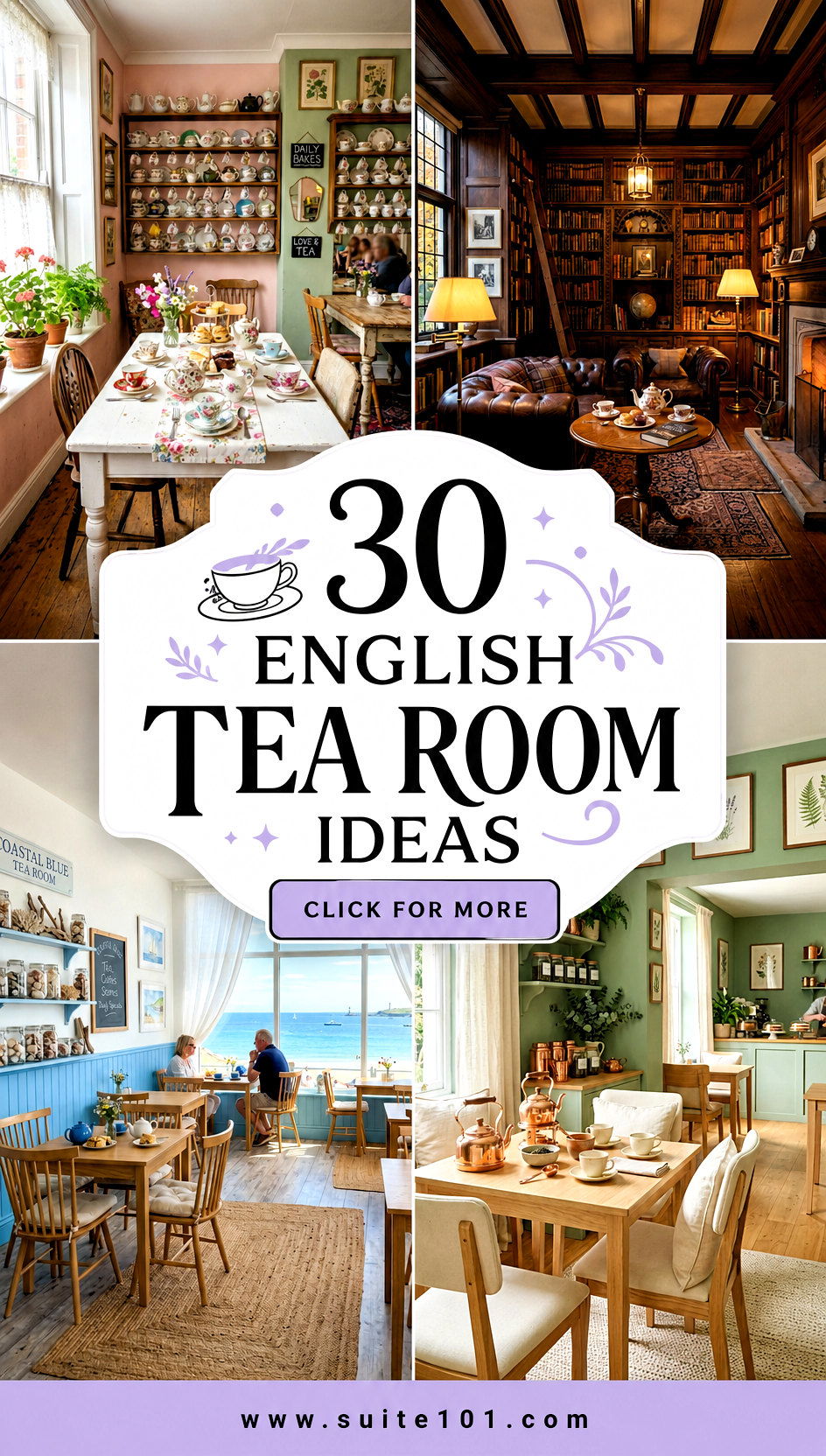 30 English Tea Room Ideas to Create a Pretty Relaxing Retreat - 30 English Tea Room Ideas to Create a Pretty, Relaxing Retreat
