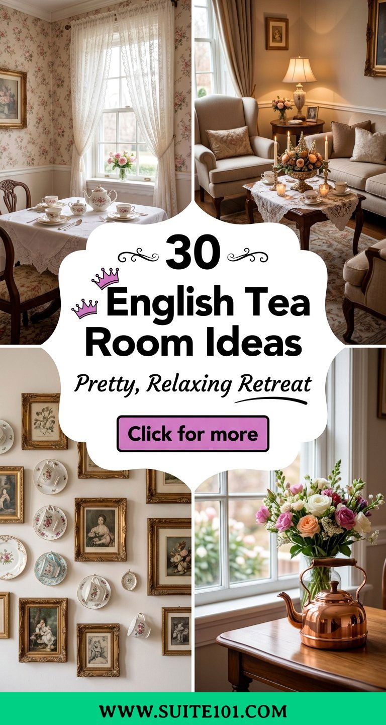30 English Tea Room Ideas to Create a Pretty Relaxing Retreat - 30 English Tea Room Ideas to Create a Pretty, Relaxing Retreat
