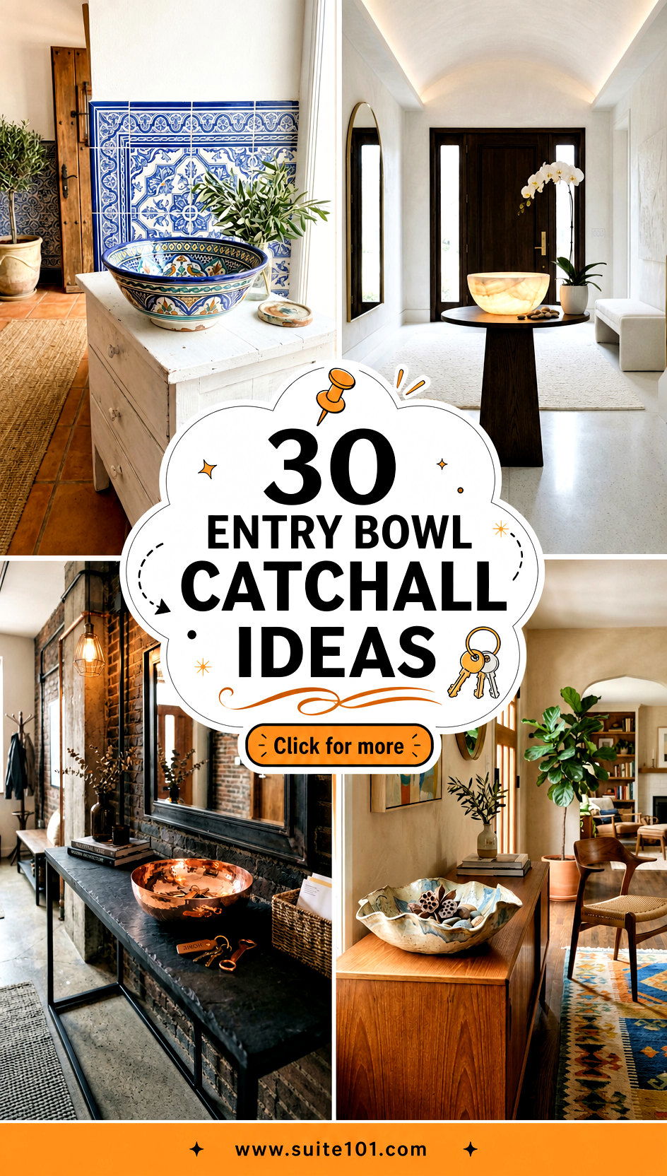 30 Entry Bowl Catchall Ideas to Keep Keys Off the Floor - 30 Entry Bowl Catchall Ideas to Keep Keys Off the Floor