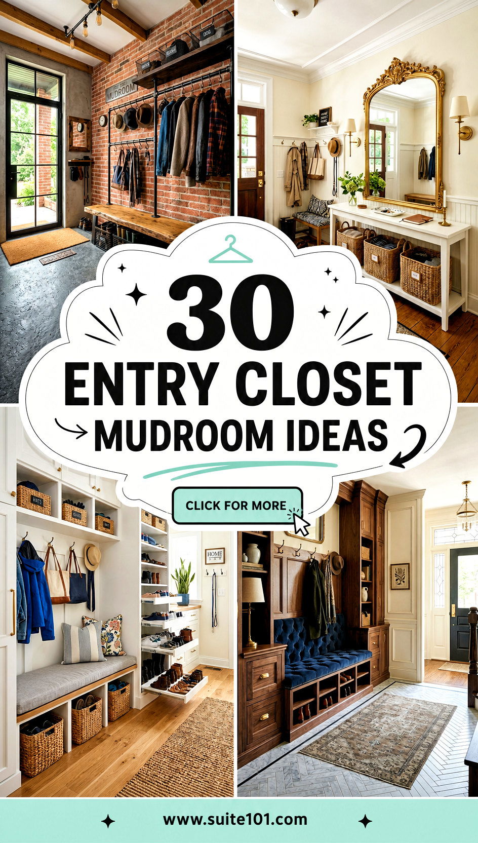 30 Entry Closet Mudroom Ideas for a Cleaner Better Flow - 30 Entry Closet Mudroom Ideas for a Cleaner, Better Flow