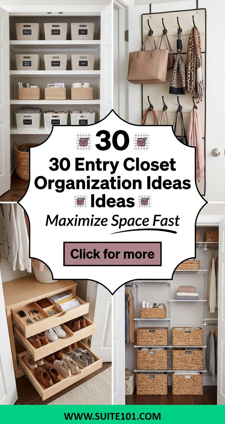 30 Entry Closet Organization Ideas That Maximize Space Fast - 30 Entry Closet Organization Ideas That Maximize Space Fast