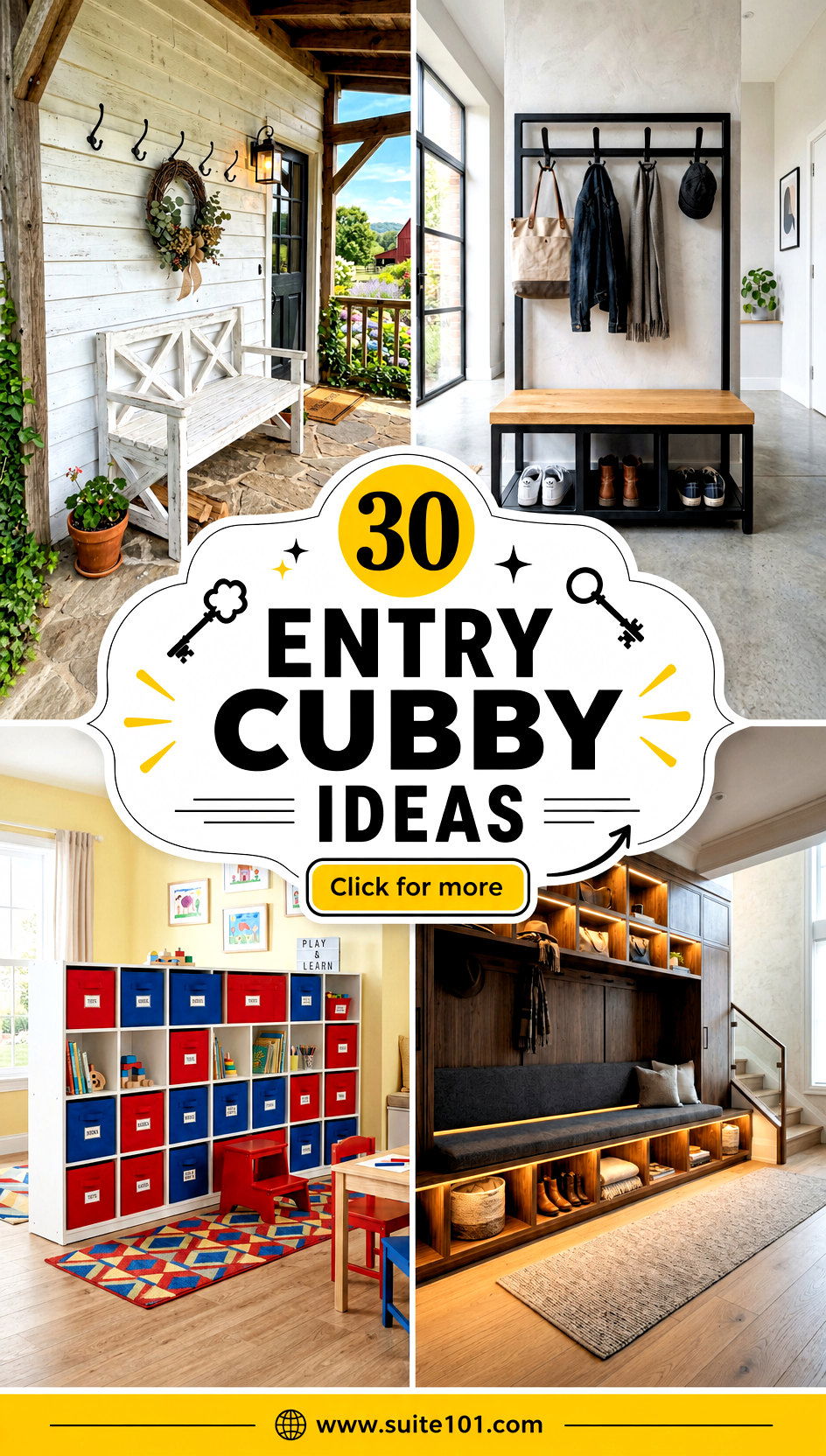 30 Entry Cubby Ideas to Keep Shoes Bags and Keys Organized - 30 Entry Cubby Ideas to Keep Shoes, Bags, and Keys Organized