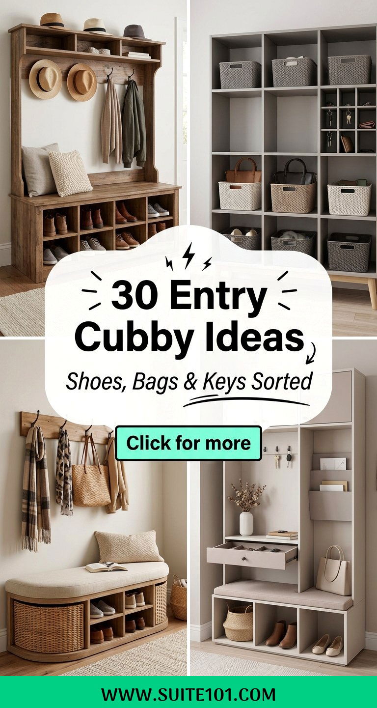 30 Entry Cubby Ideas to Keep Shoes Bags and Keys Organized - 30 Entry Cubby Ideas to Keep Shoes, Bags, and Keys Organized