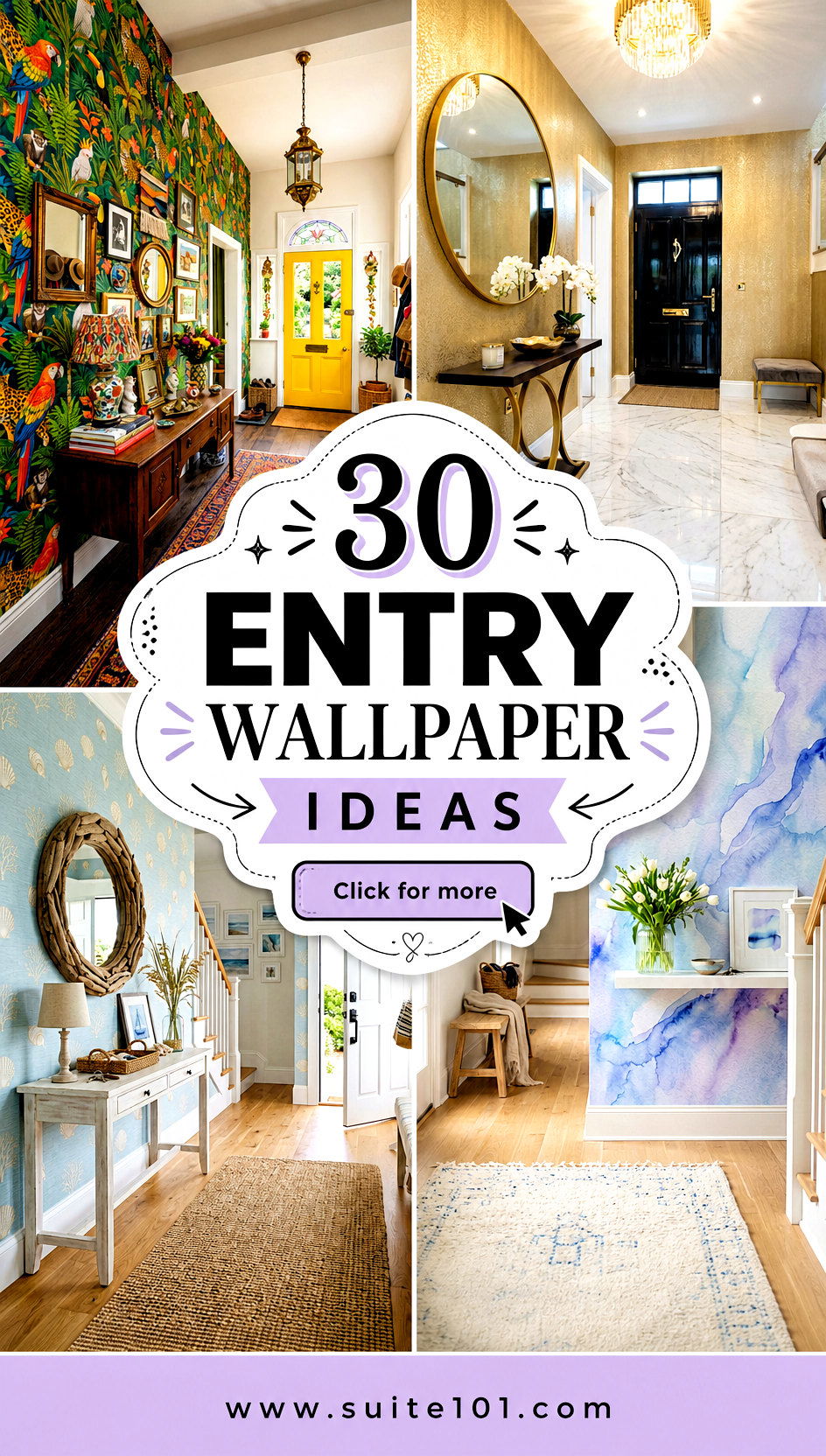 30 Entry Wallpaper Ideas to Transform Your Entry in Style - 30 Entry Wallpaper Ideas to Transform Your Entry in Style