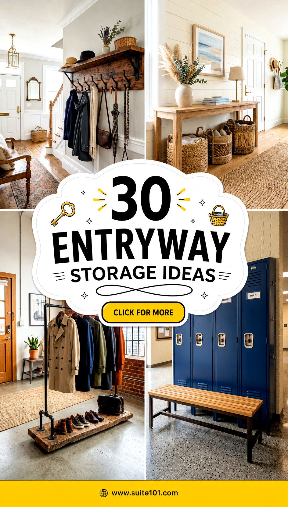 30 Entryway Storage Ideas to Organize Shoes Bags and Keys - 30 Entryway Storage Ideas to Organize Shoes, Bags, and Keys