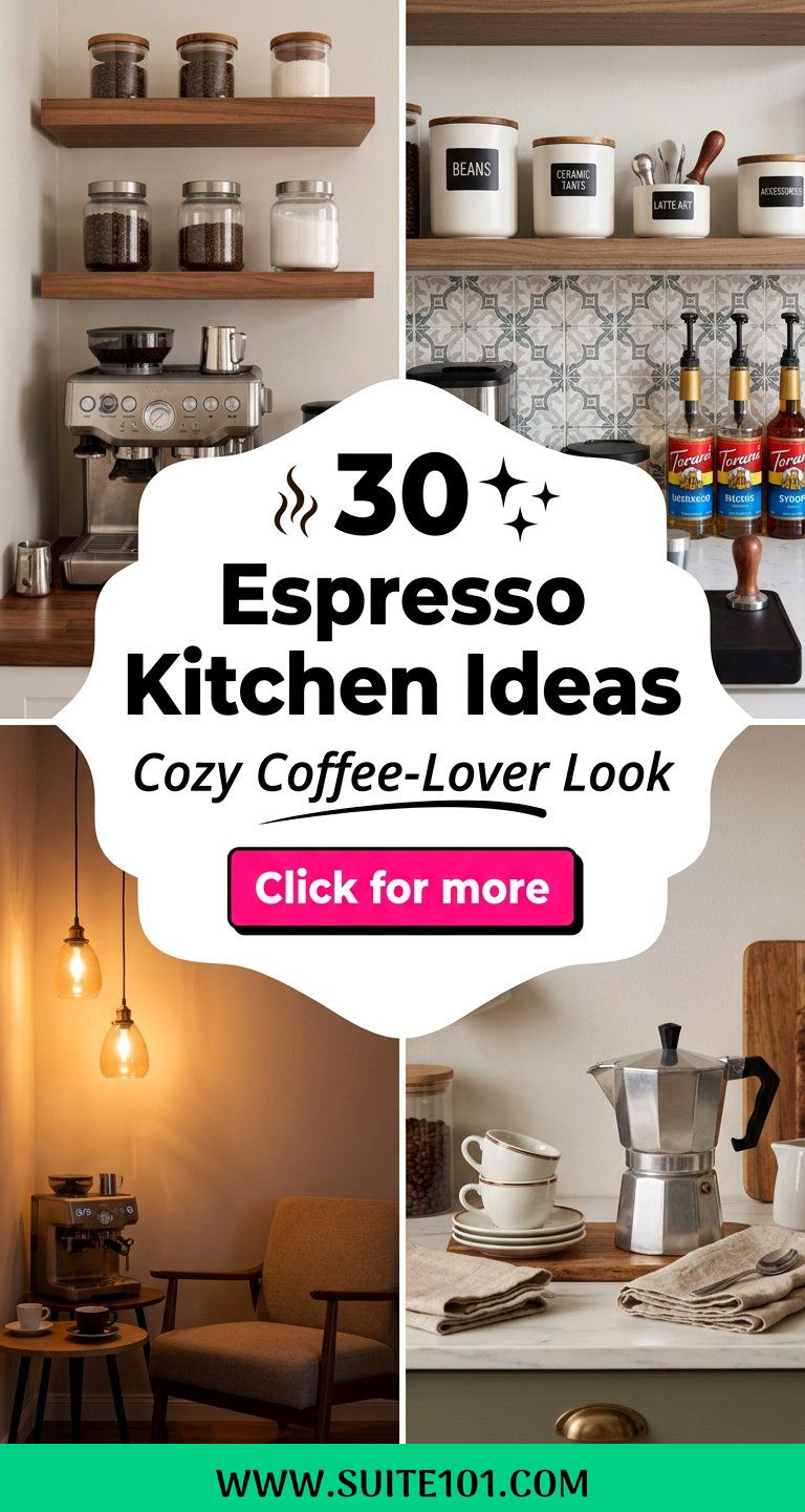 30 Espresso Kitchen Ideas for a Cozy Coffee-Lover Look Anytime - 30 Espresso Kitchen Ideas for a Cozy, Coffee-Lover Look Anytime