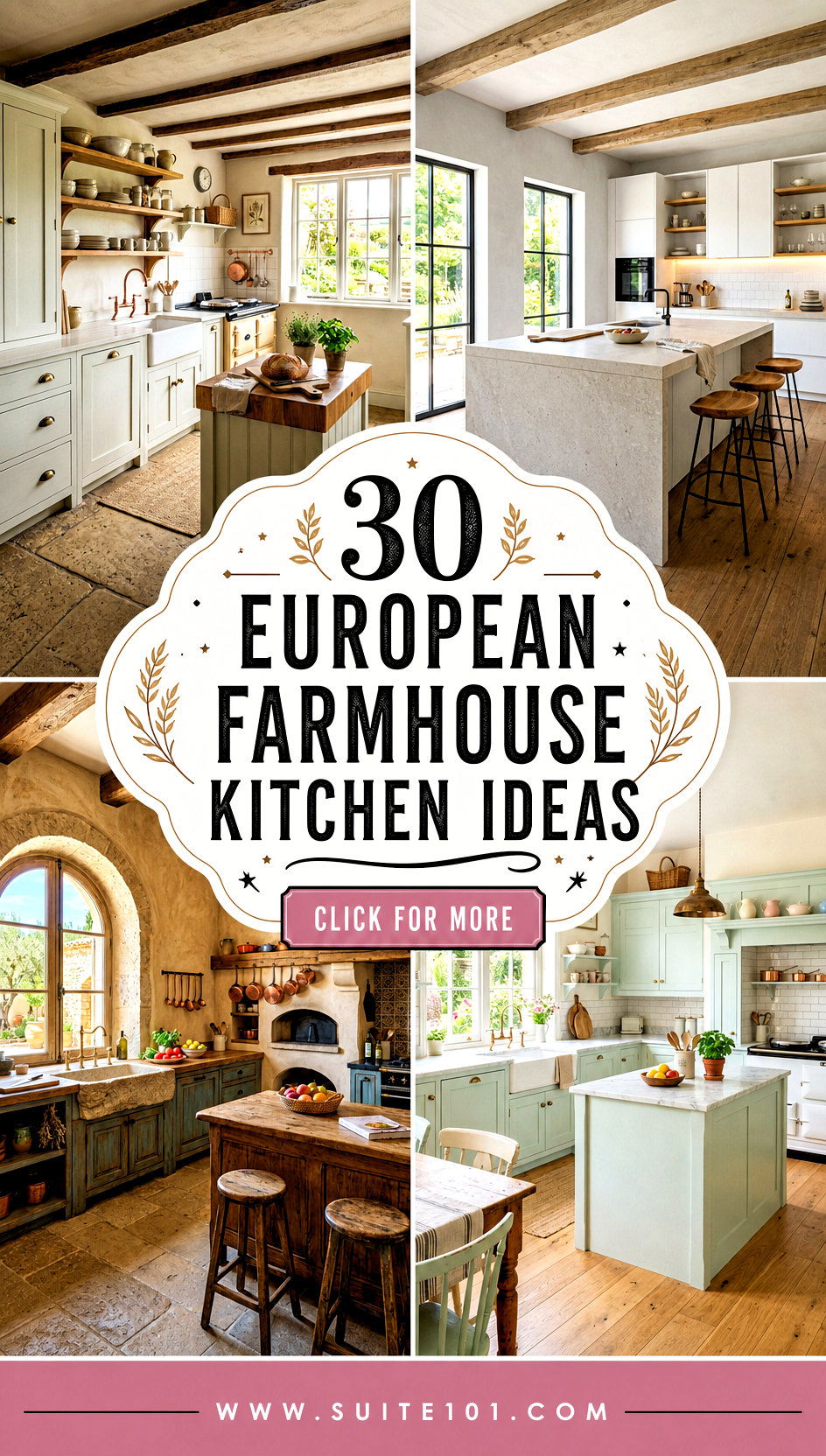 30 European Farmhouse Kitchen Ideas for Warm Timeless Style - 30 European Farmhouse Kitchen Ideas for Warm, Timeless Style