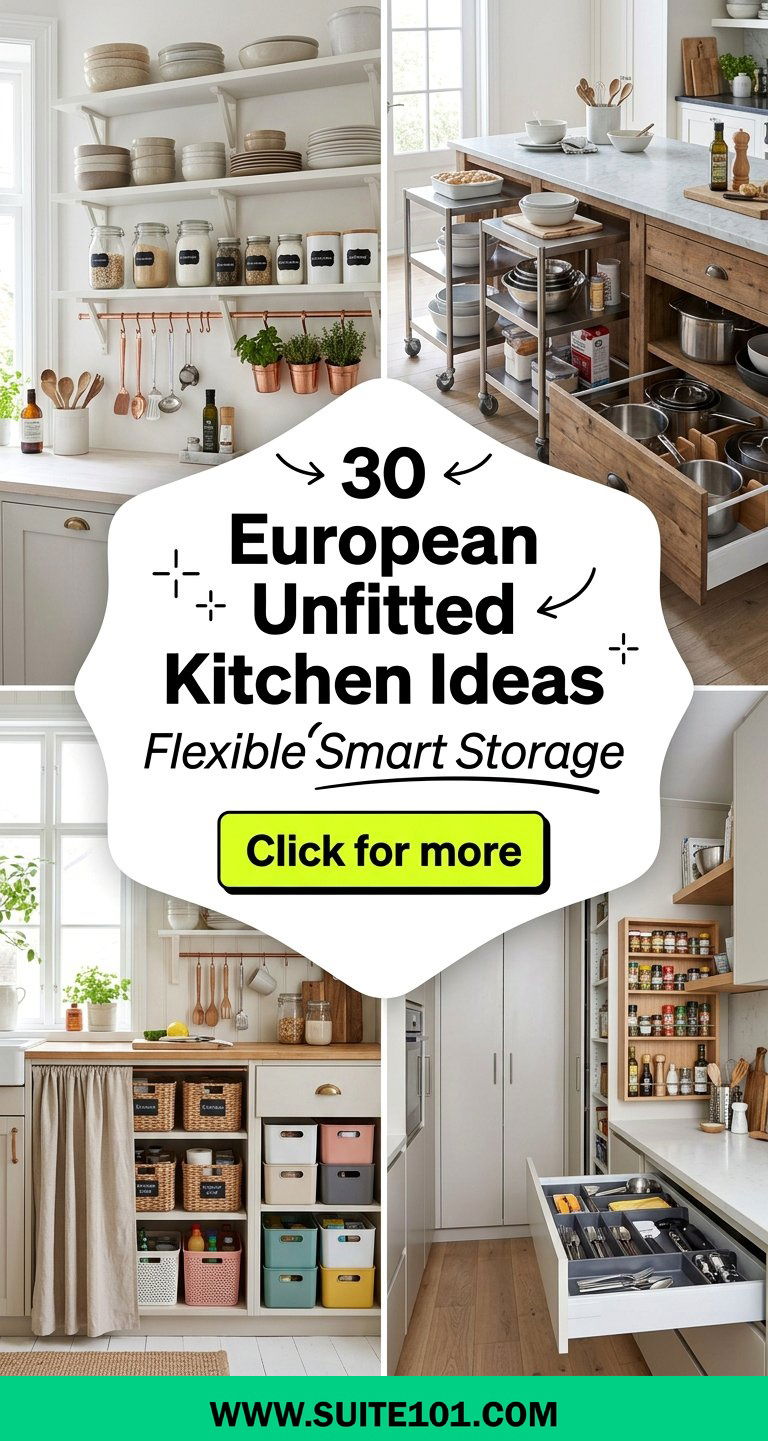 30 European Unfitted Kitchen Ideas for Flexible Smart Storage - 30 European Unfitted Kitchen Ideas for Flexible, Smart Storage