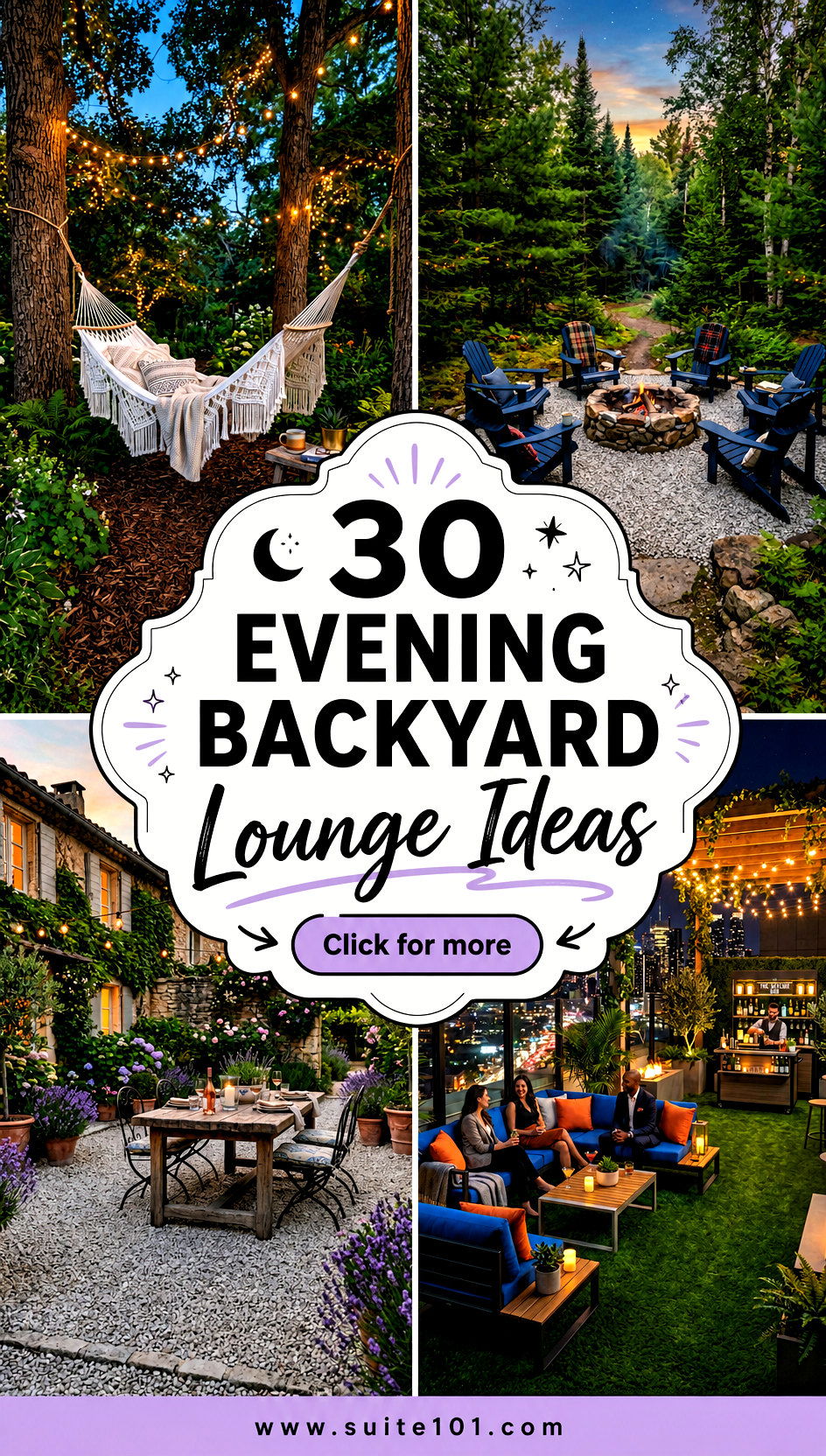 30 Evening Backyard Lounge Ideas for Cozy Nighttime Relaxing - 30 Evening Backyard Lounge Ideas for Cozy Nighttime Relaxing
