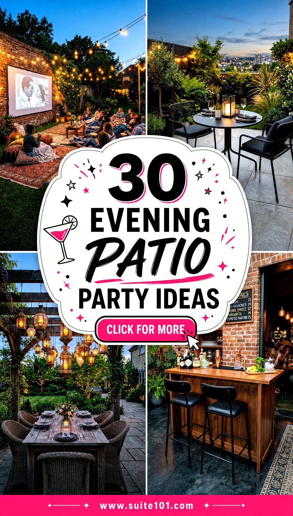 30 Evening Patio Party Ideas for Easy Outdoor Entertaining - 30 Evening Patio Party Ideas for Easy Outdoor Entertaining