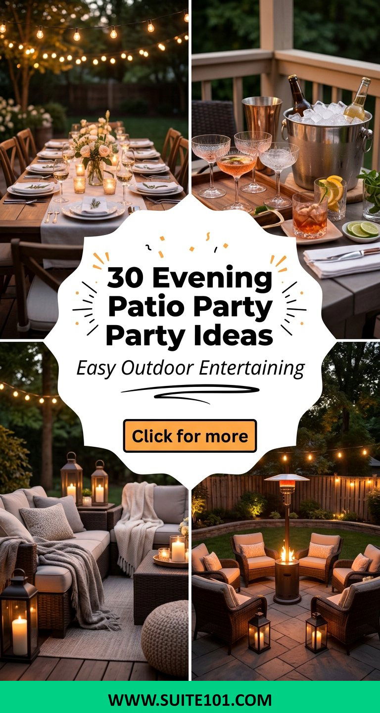 30 Evening Patio Party Ideas for Easy Outdoor Entertaining - 30 Evening Patio Party Ideas for Easy Outdoor Entertaining
