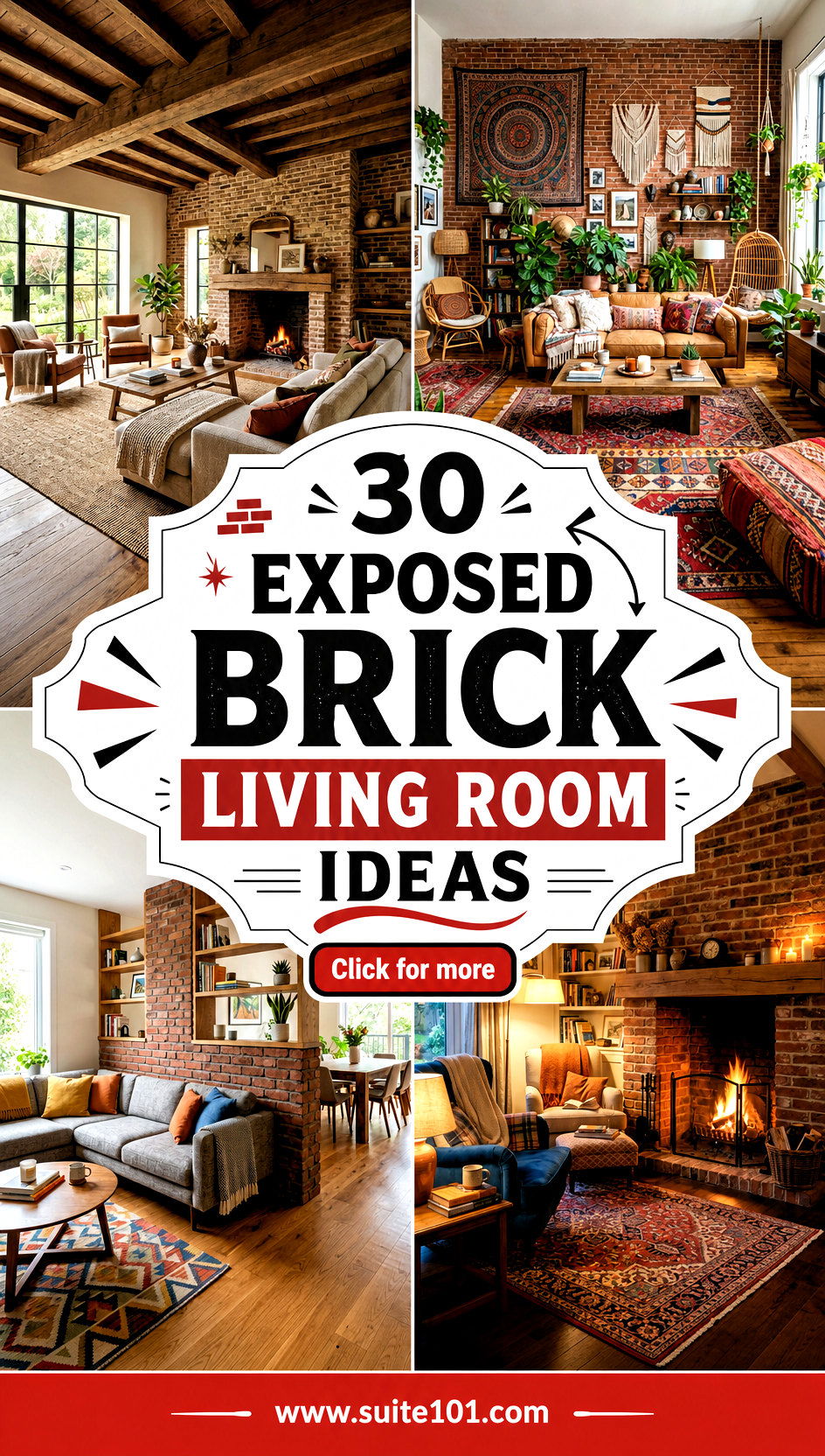 30 Exposed Brick Living Room Ideas That Make Walls Shine - 30 Exposed Brick Living Room Ideas That Make Walls Shine